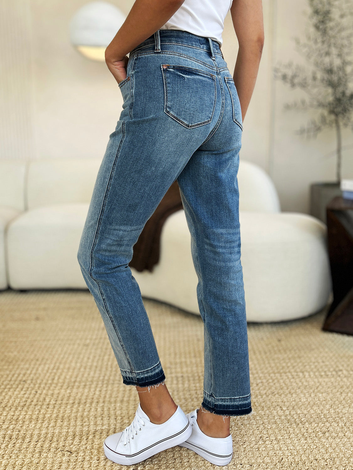 Judy Blue Rio Grande Rigid Magic Boyfriend Jeans (0-24W)
