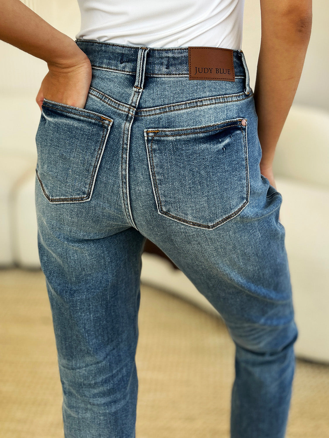Judy Blue Rio Grande Rigid Magic Boyfriend Jeans (0-24W)