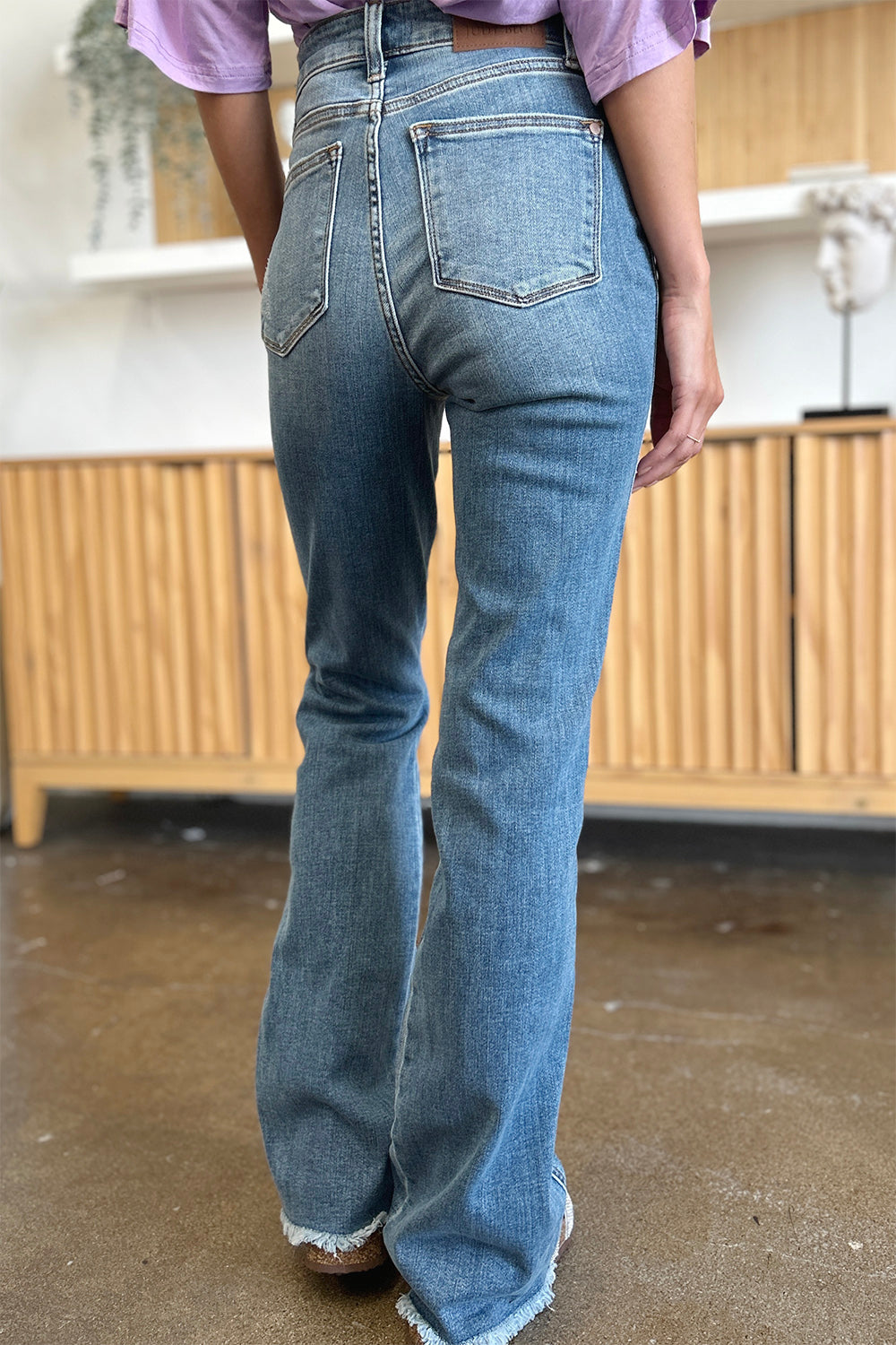 Judy Blue Boy Is Mine Distressed Bootcut Jeans (0-24W)