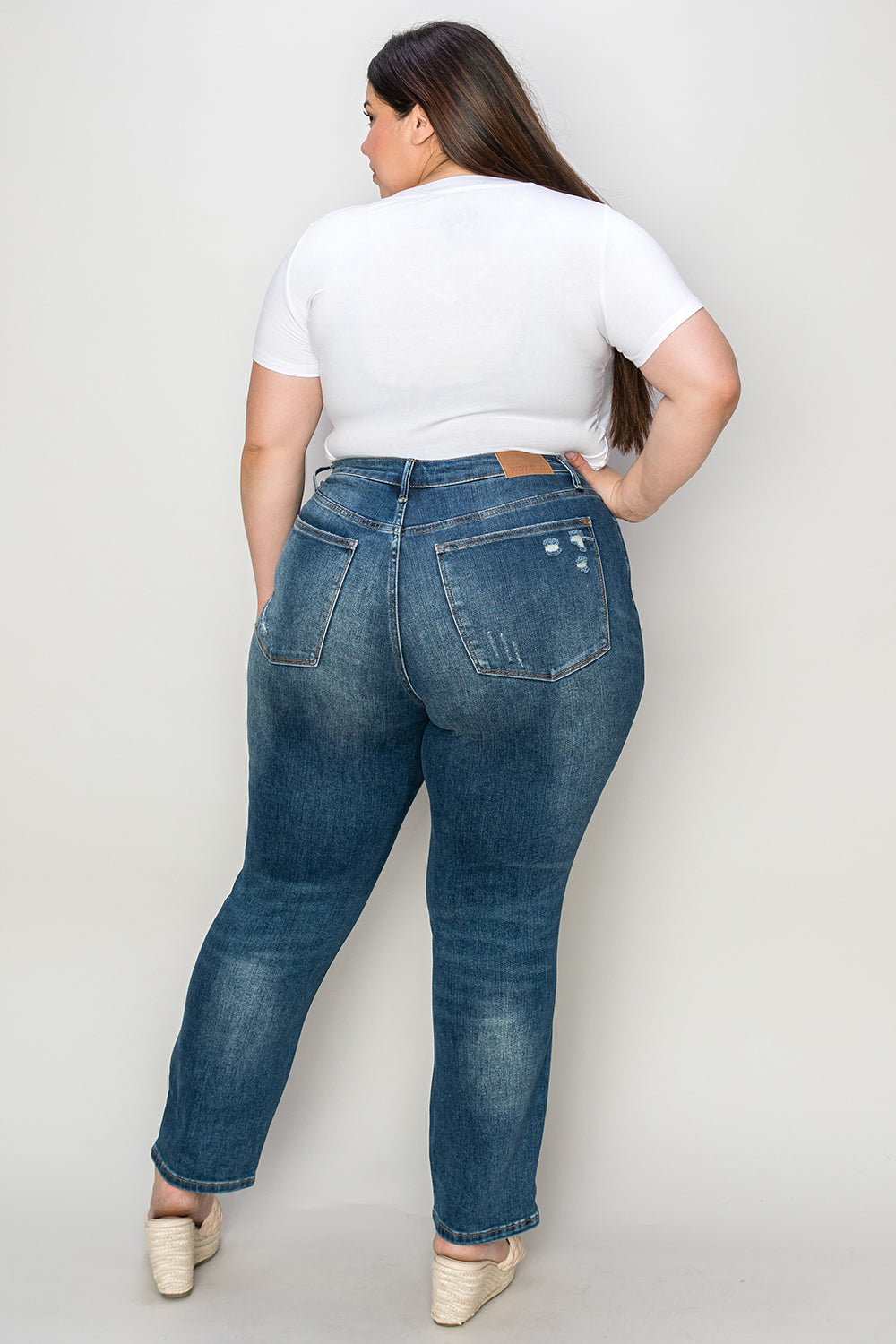 Judy Blue Fields + Fences Tummy Control Straight Leg Jeans (0-24W)