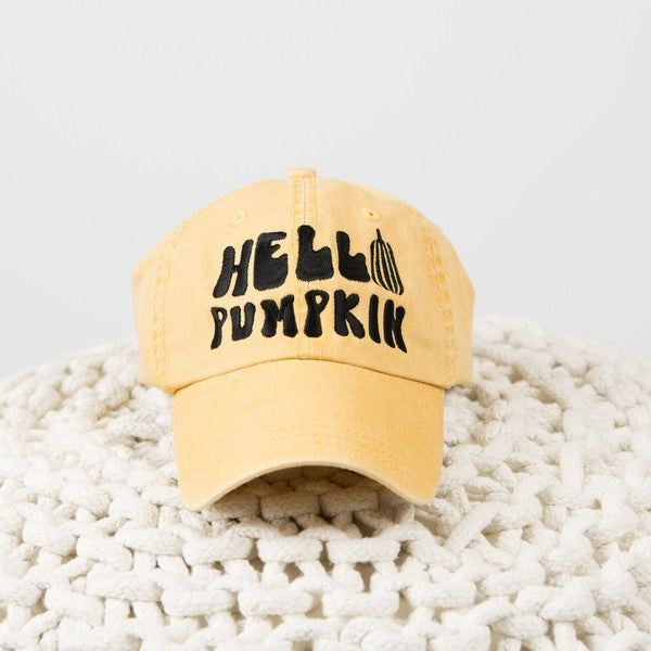 Olive & Ivory Hello Pumpkin Dad Hat