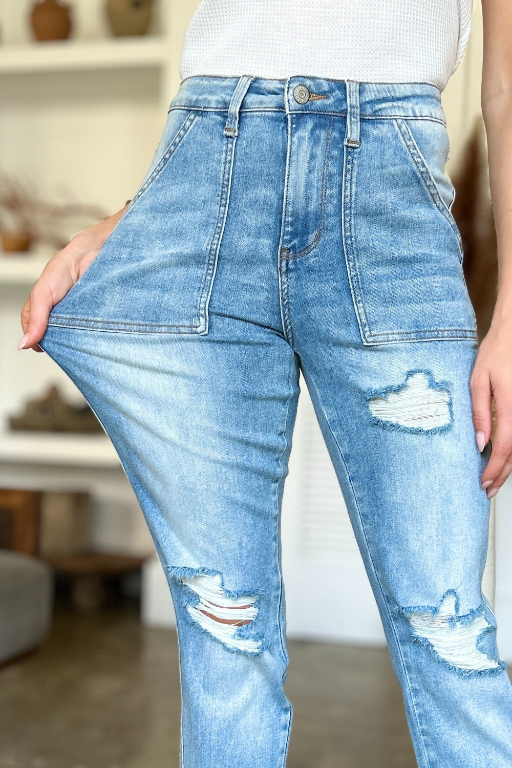 Judy Blue Hep Alien Boyfriend Jeans (0-24W)