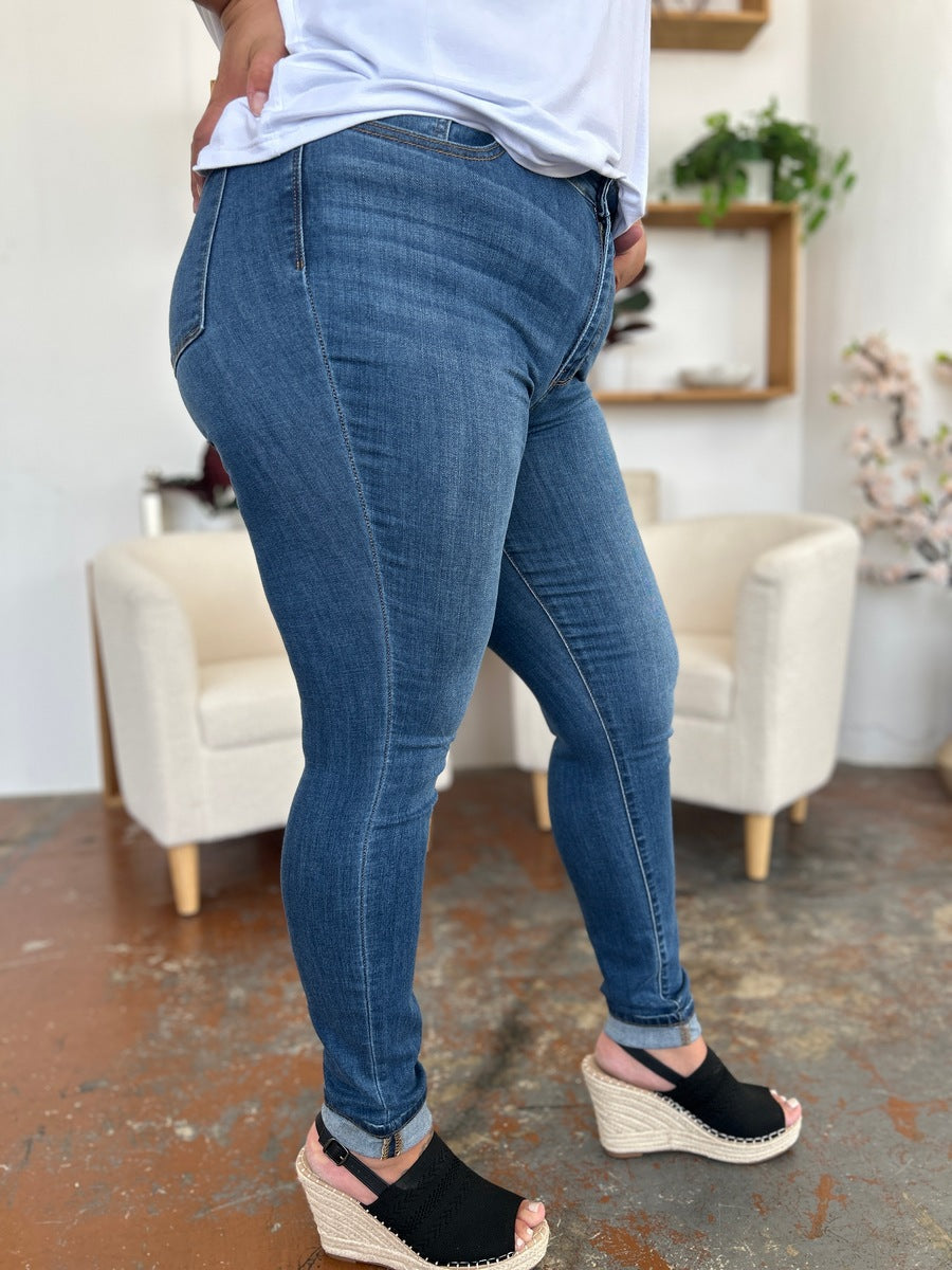 Judy Blue Wanna Be With You Cuffed Skinny Jeans (0-24W)