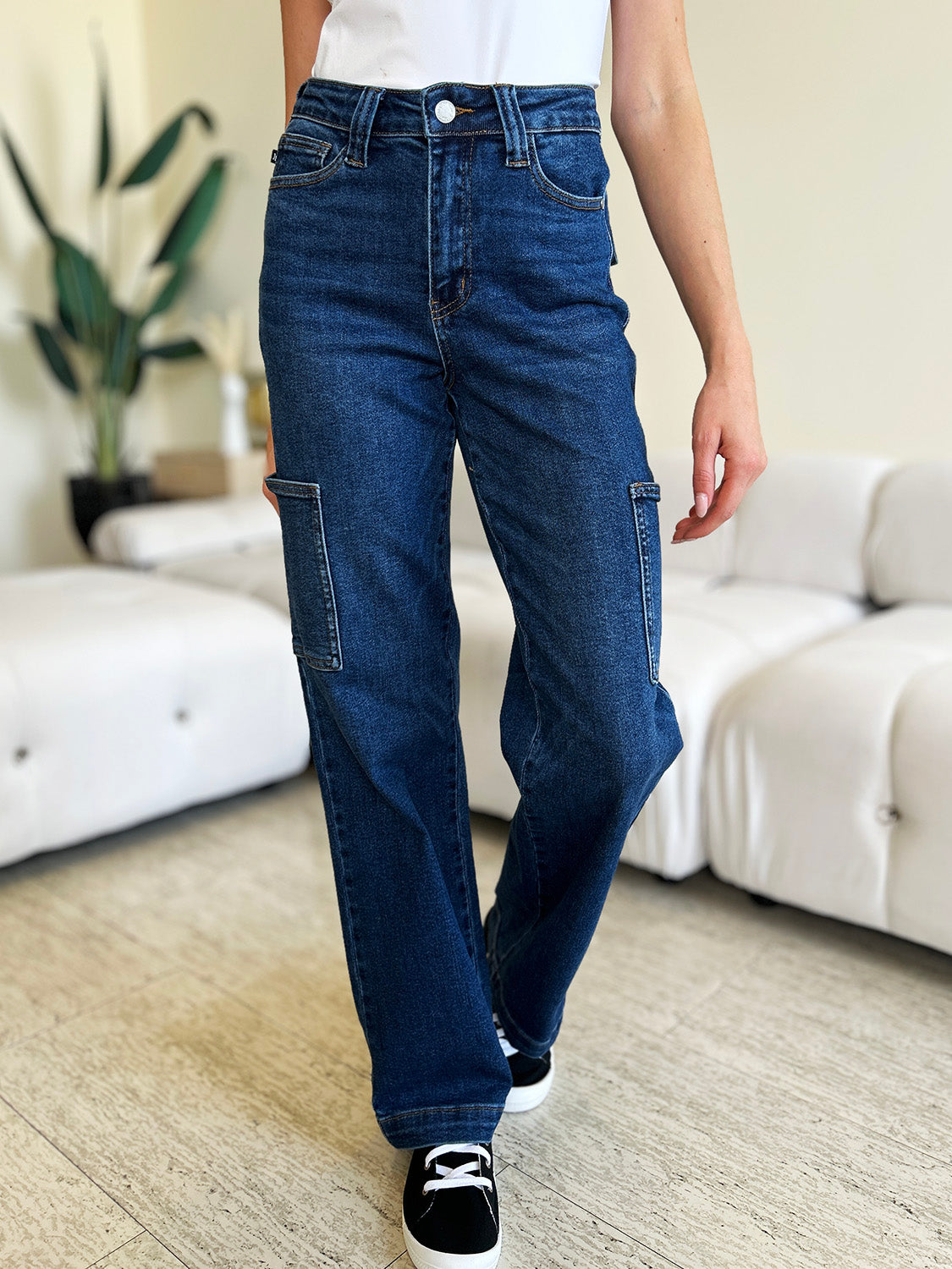 Judy Blue Boy Meets Girl Cargo Jeans (0-24W)