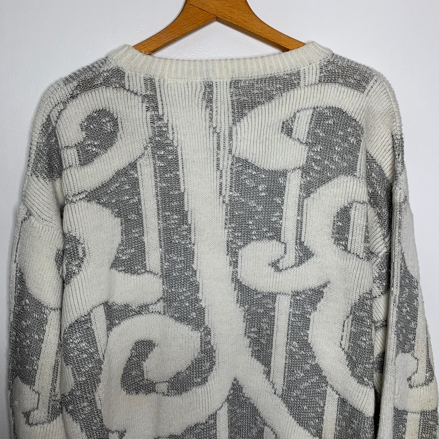Vintage 90s Koman swirled chunky knit sweater SZ L
