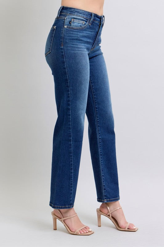 Judy Blue Partition Seam Straight Leg Jeans (0-24W)
