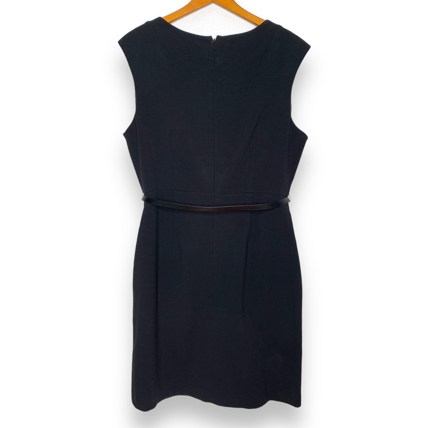 The Limited black bow belted sleeveless sheath dress SZ 14