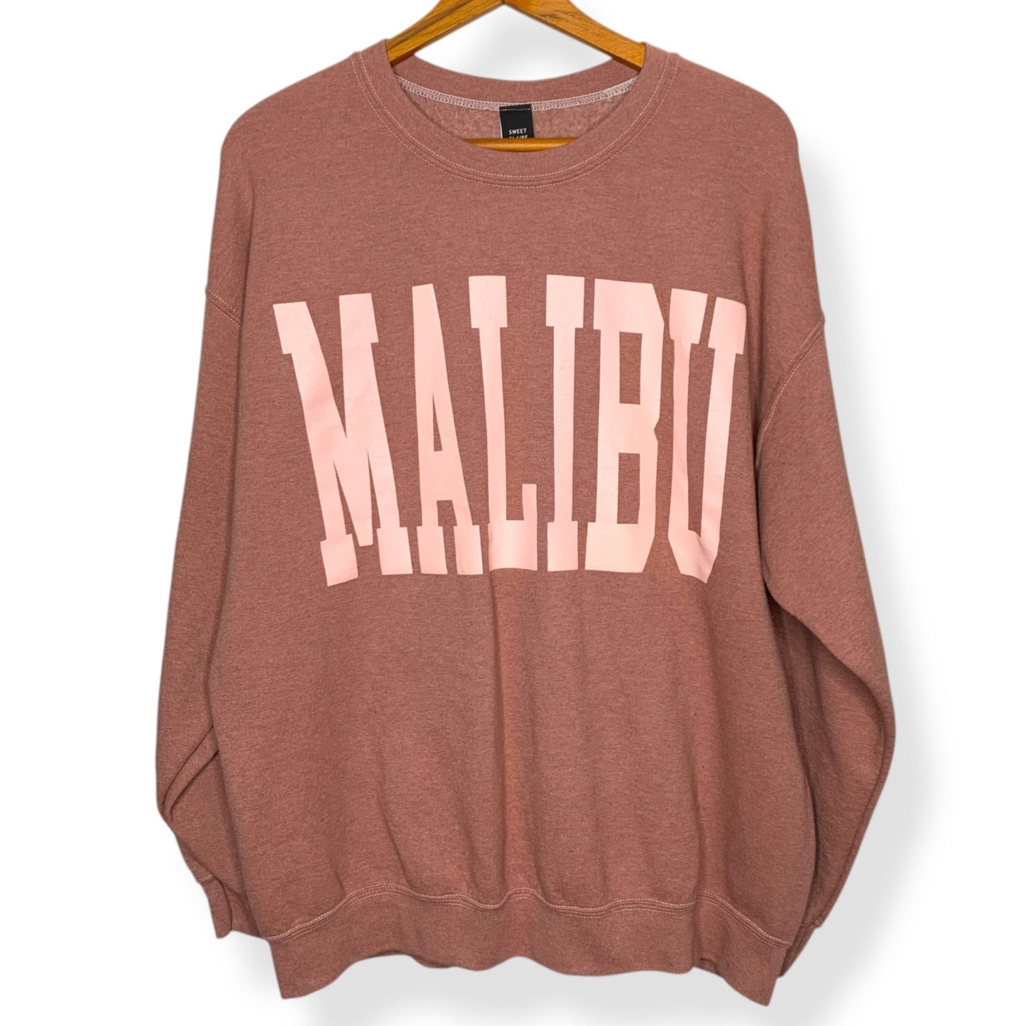 NWOT Malibu Oversized Crewneck Sweatshirt SZ L/XL