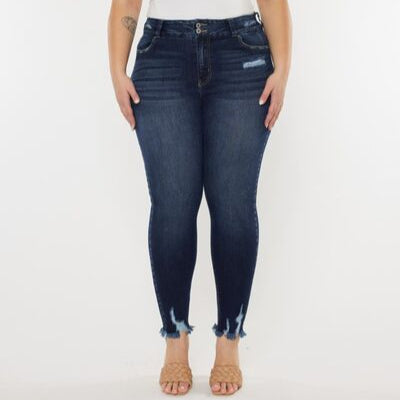KanCan Ariana Raw Hem Skinny Jeans (0-22W)