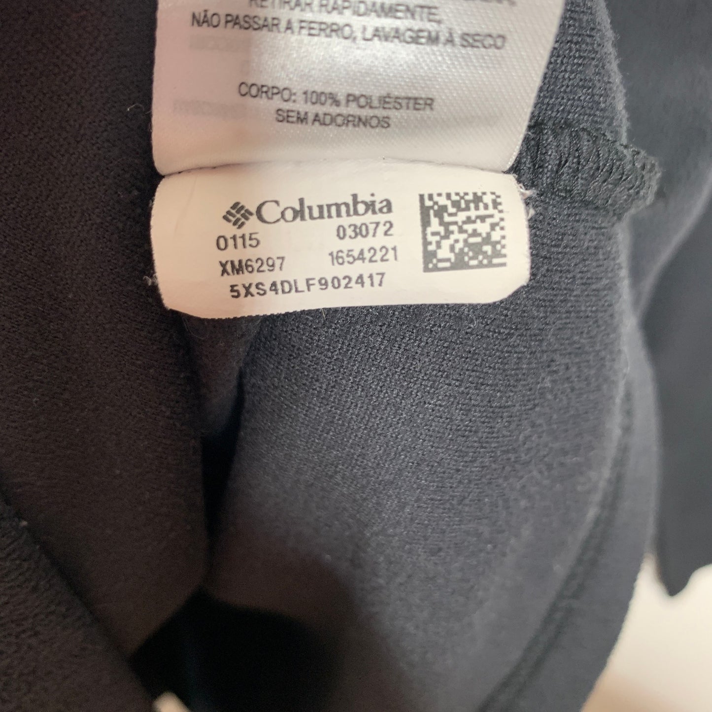 Columbia men's black fleece hooded sweatshirt SZ S