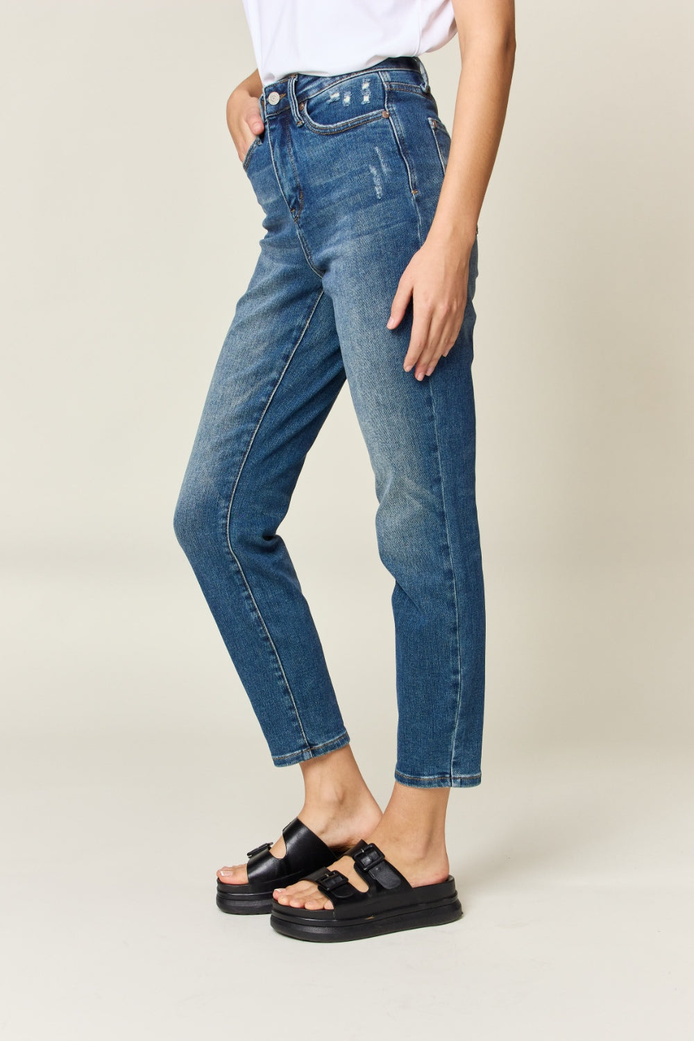 Judy Blue Fields + Fences Tummy Control Straight Leg Jeans (0-24W)