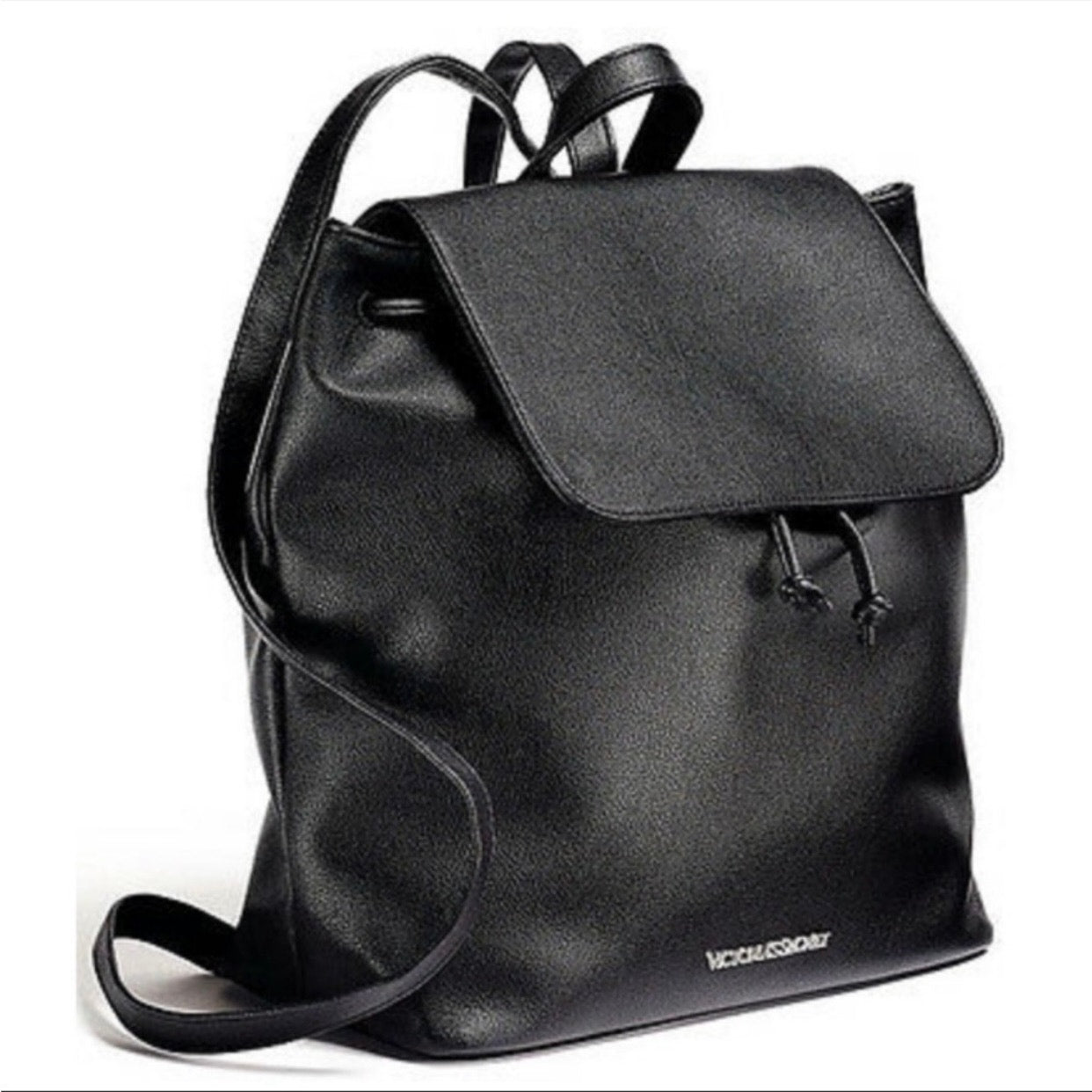 Victoria's Secret vegan leather drawstring backpack