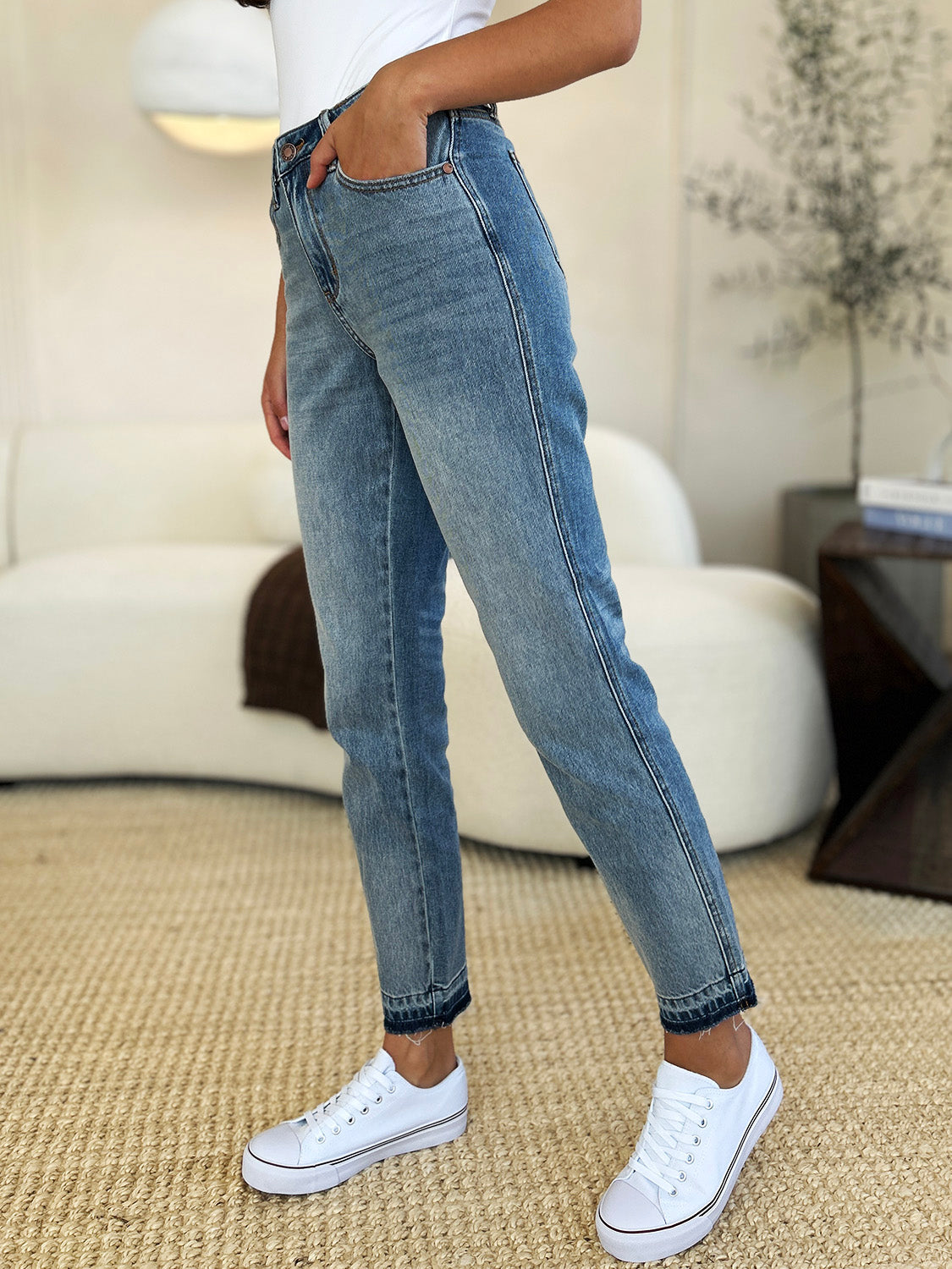 Judy Blue Rio Grande Rigid Magic Boyfriend Jeans (0-24W)