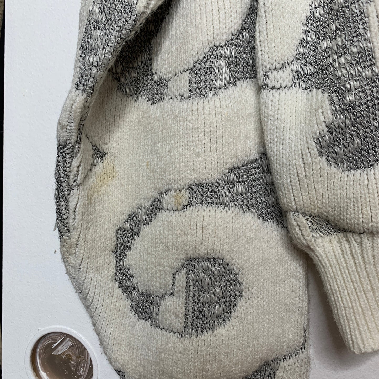 Vintage 90s Koman swirled chunky knit sweater SZ L