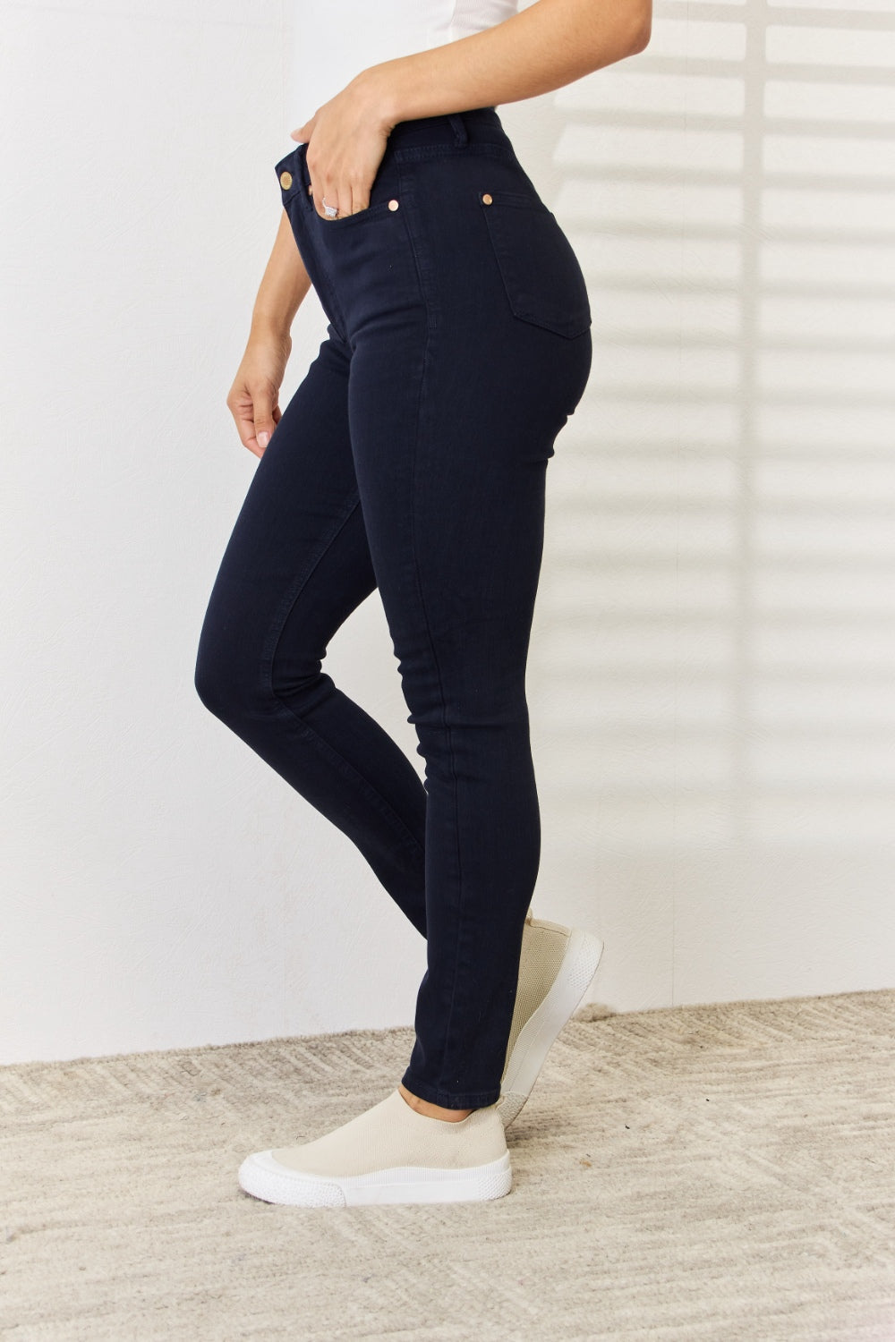 Judy Blue Northern Attitude Tummy Control Skinny Jeans (0-24W)