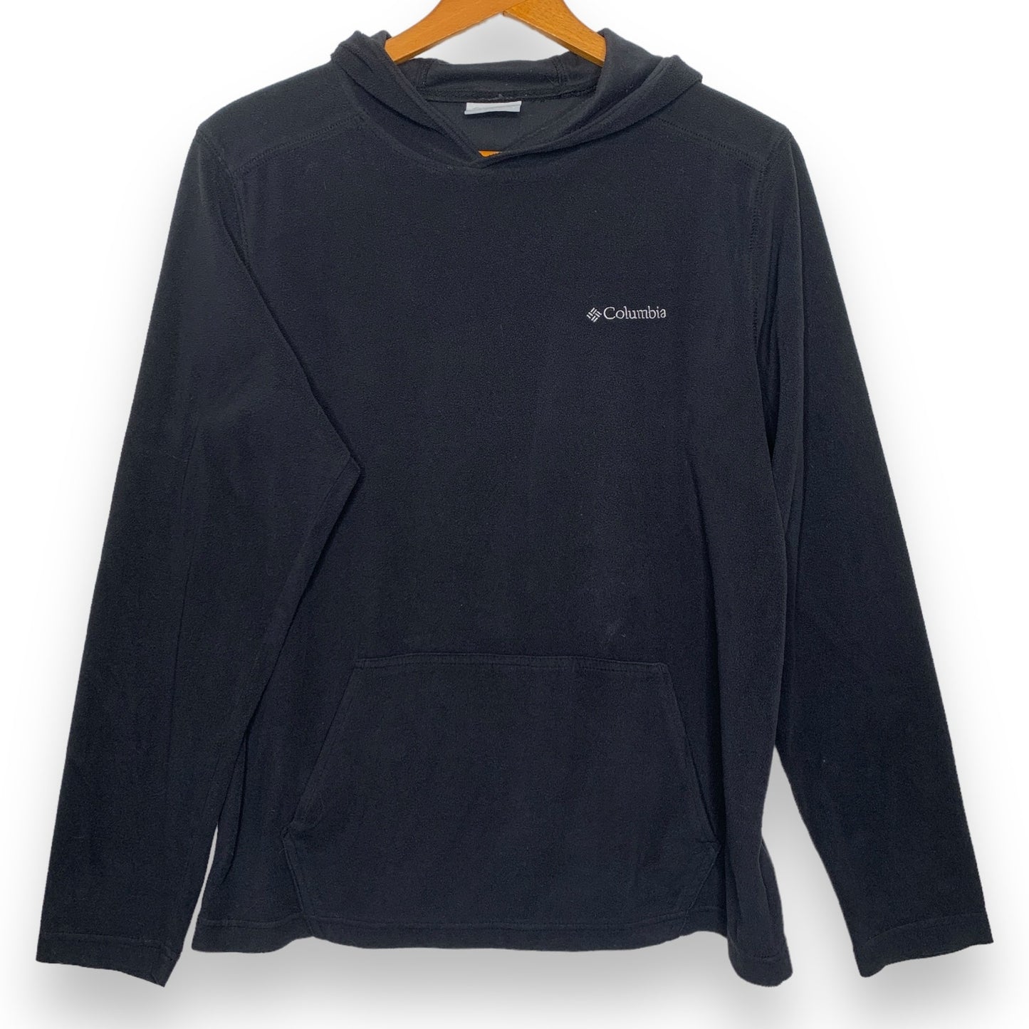 Columbia men's black fleece hooded sweatshirt SZ S