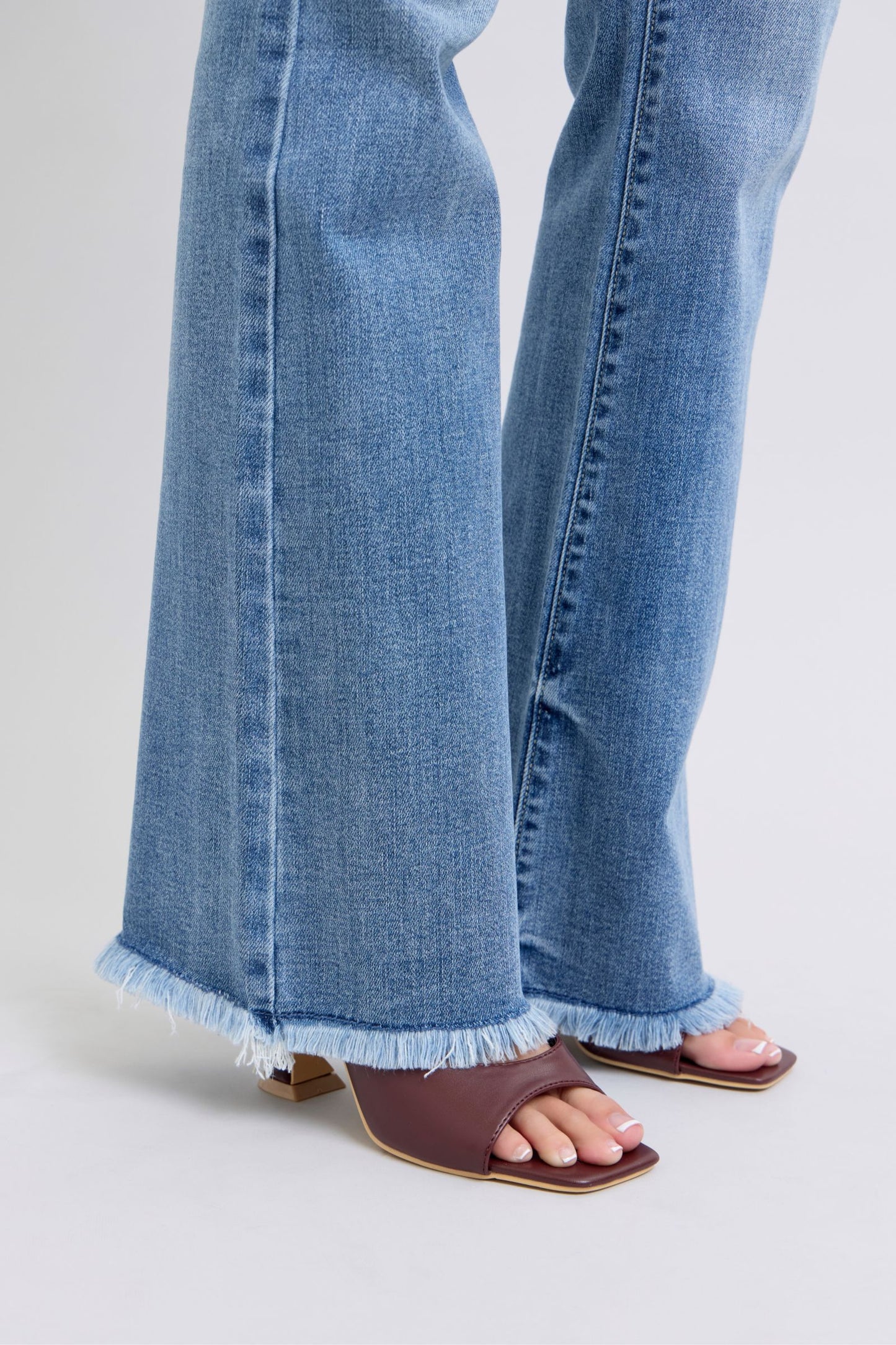 Judy Blue Kayce's Girl Raw Hem Bootcut Jeans (0-24W)