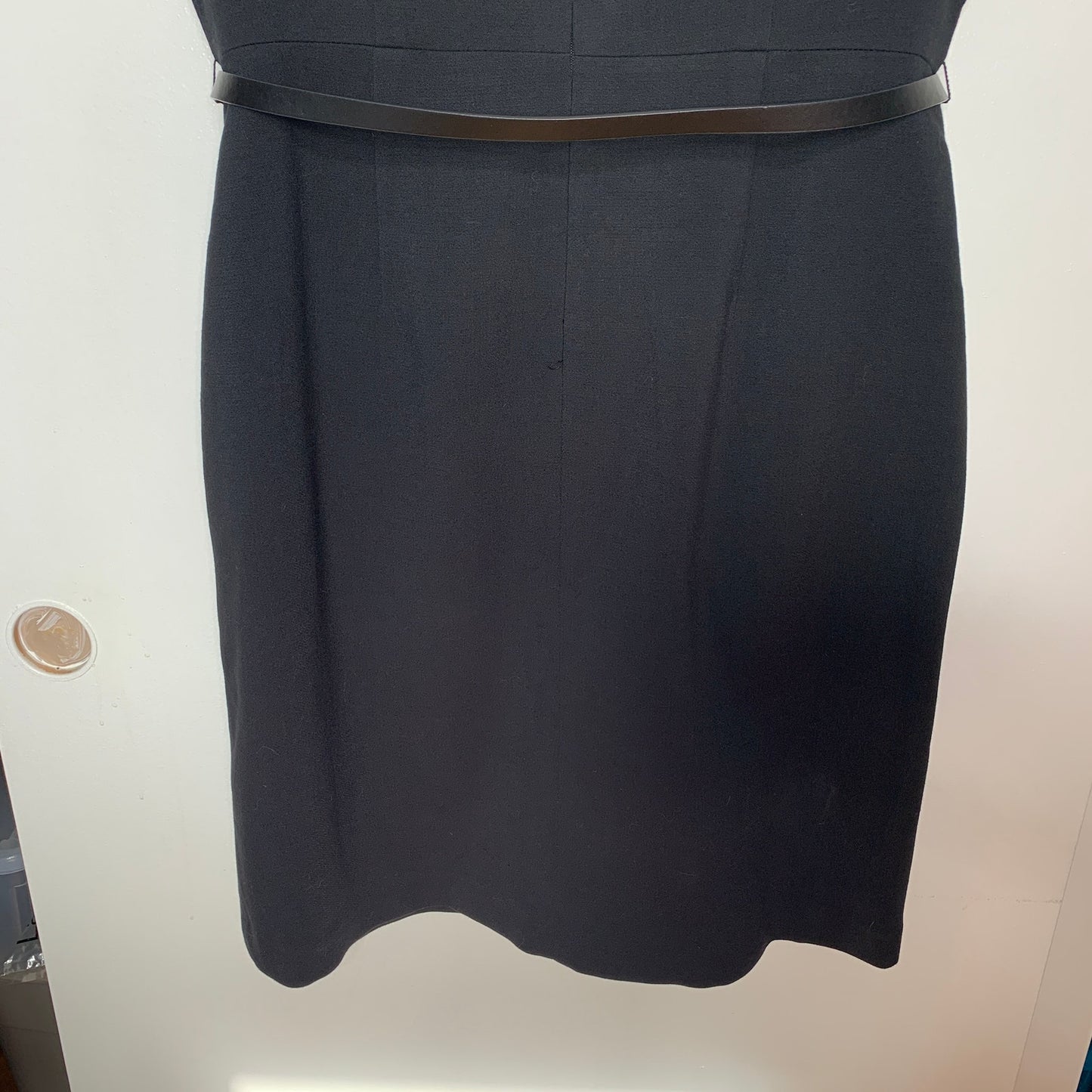 The Limited black bow belted sleeveless sheath dress SZ 14