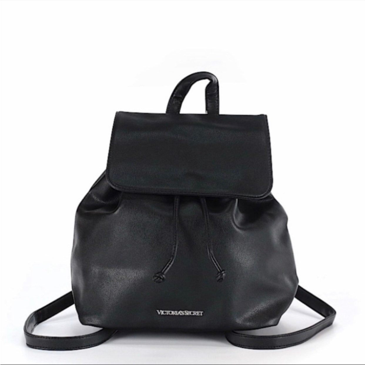 Victoria's Secret vegan leather drawstring backpack