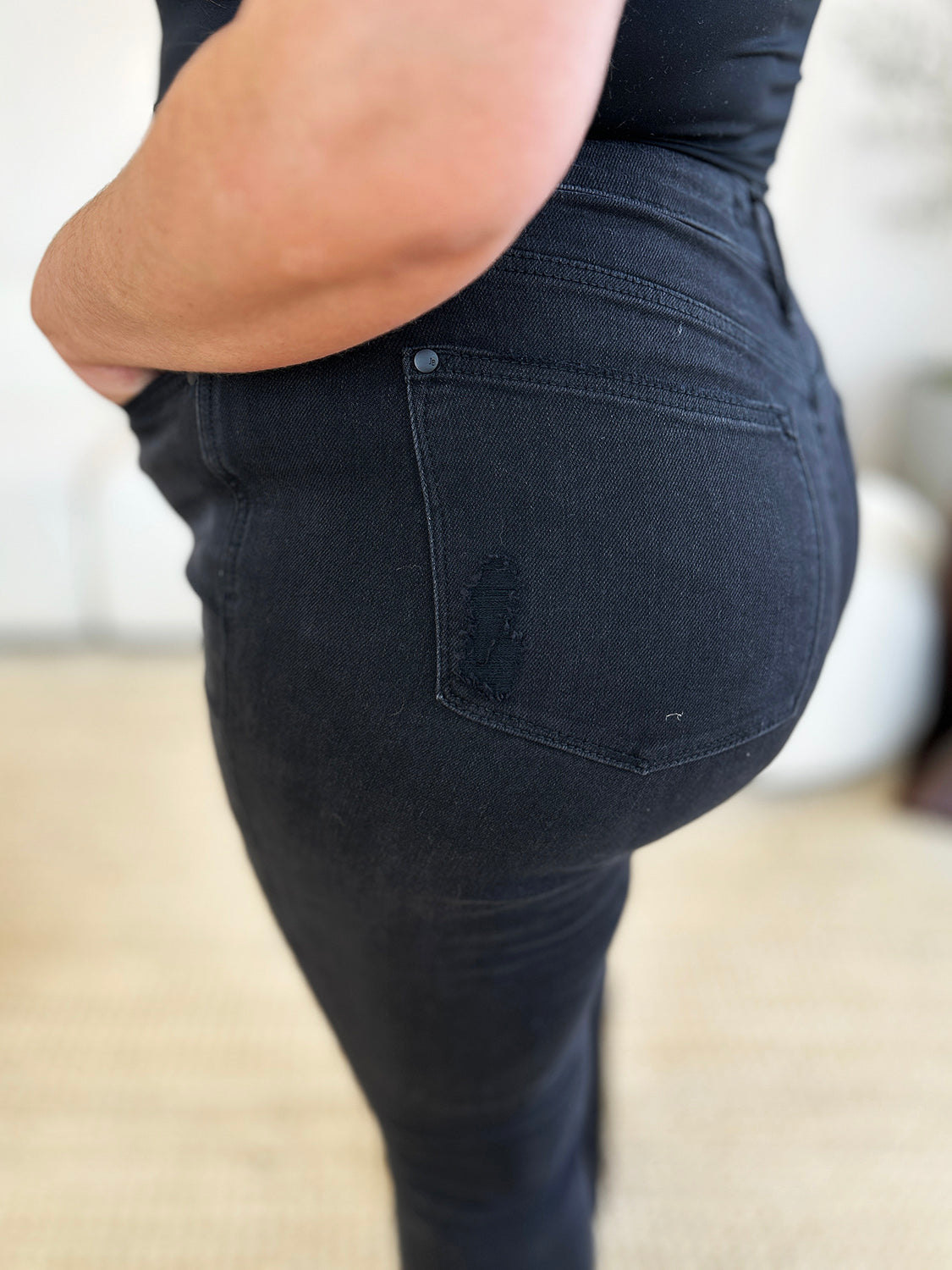 Judy Blue Empty Street Distressed Flare Jeans (0-24W)