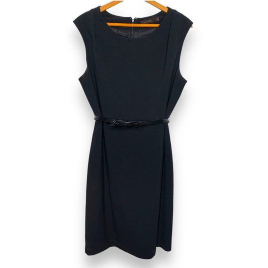The Limited black bow belted sleeveless sheath dress SZ 14