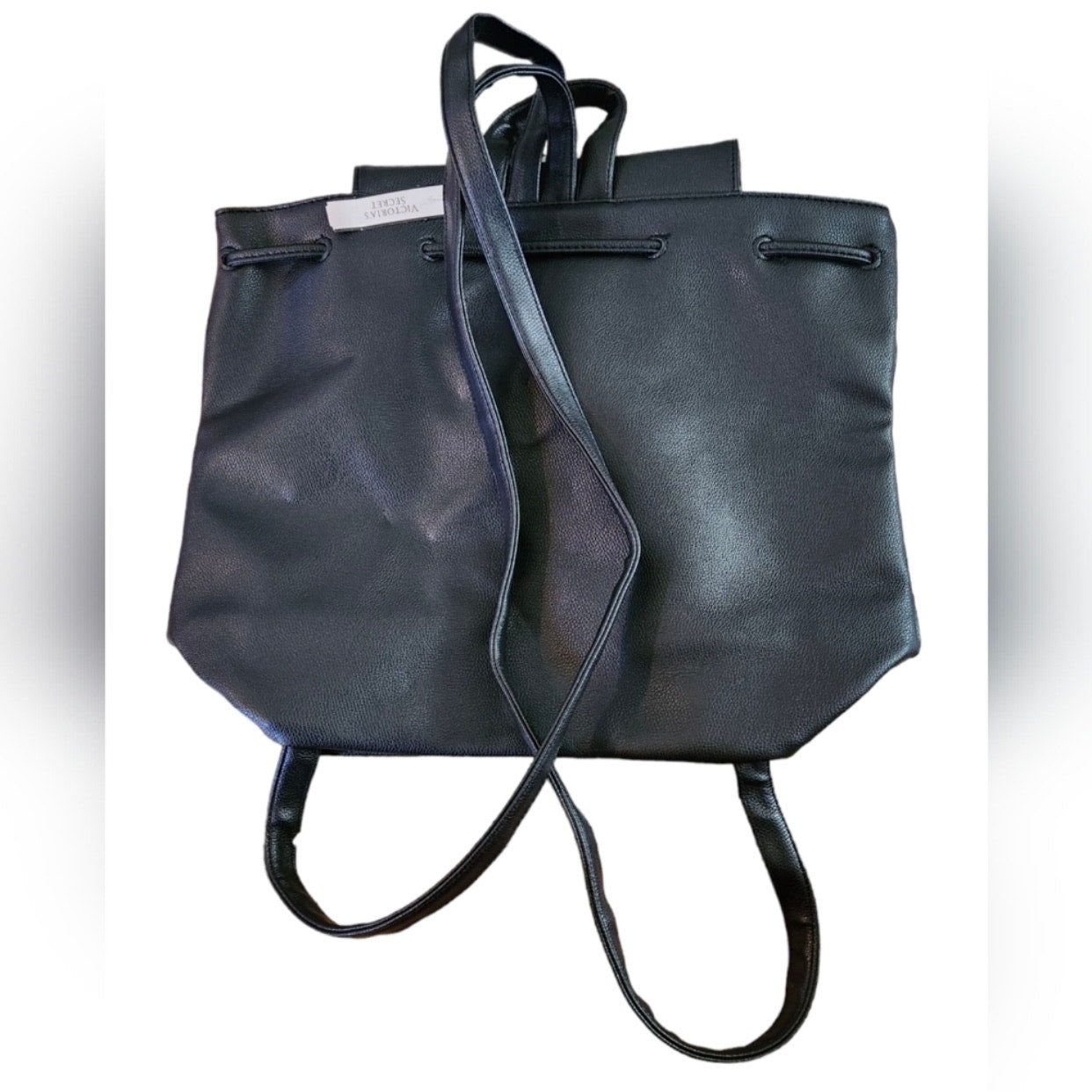 Victoria's Secret vegan leather drawstring backpack
