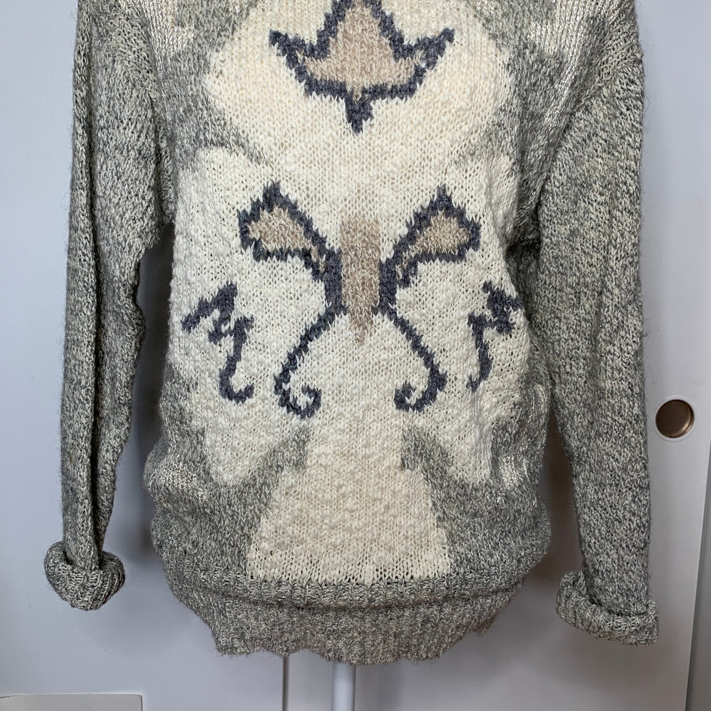 Vintage 80s Liz Claiborne chunky knit turtleneck sweater SZ M