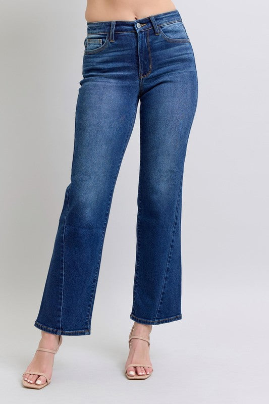 Judy Blue Partition Seam Straight Leg Jeans (0-24W)