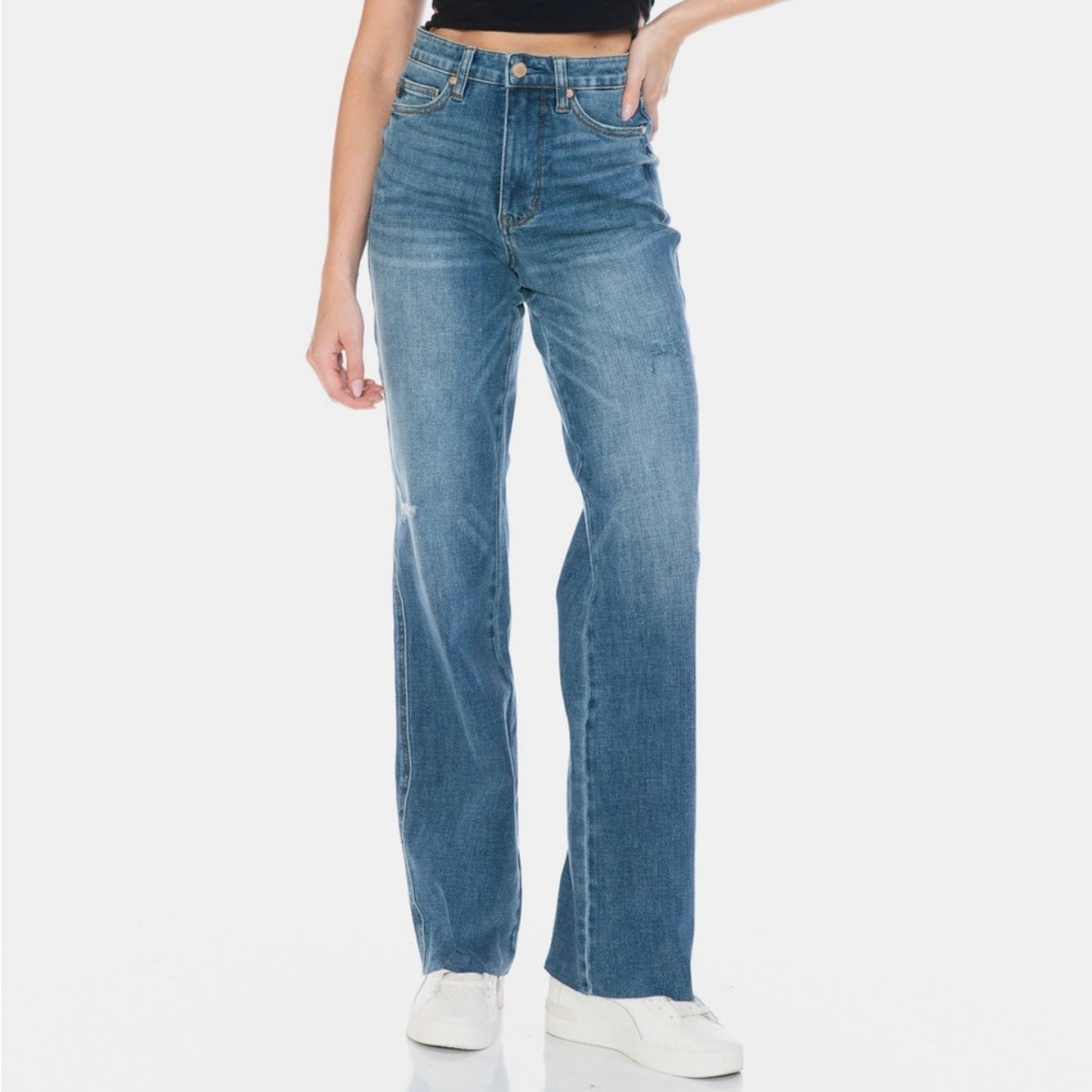 Judy Blue Baby Gurl Tummy Control Straight Leg Jeans (0-24W)