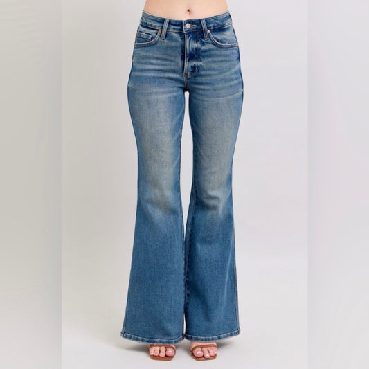 Judy Blue Just A Girl Tummy Control Flare Jeans (0-24W)
