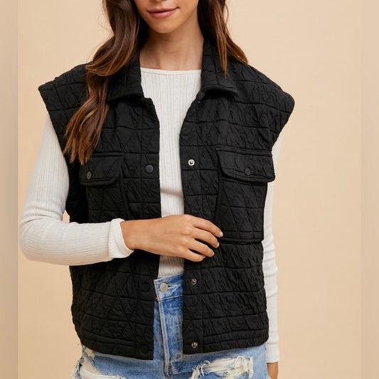 ANNIEWEAR Boulder Quilted Utility Vest (S-XL)