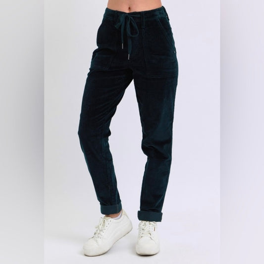 Judy Blue Up and Go Corduroy Cuffed Joggers (0-24W)