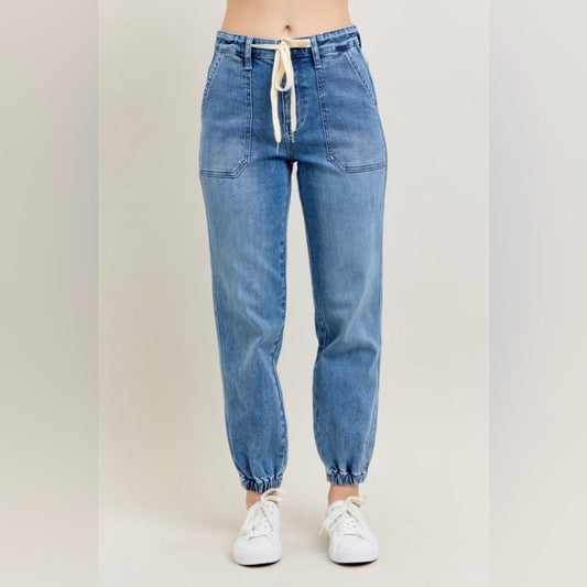 Judy Blue Made For Me Denim Joggers (0-24W)