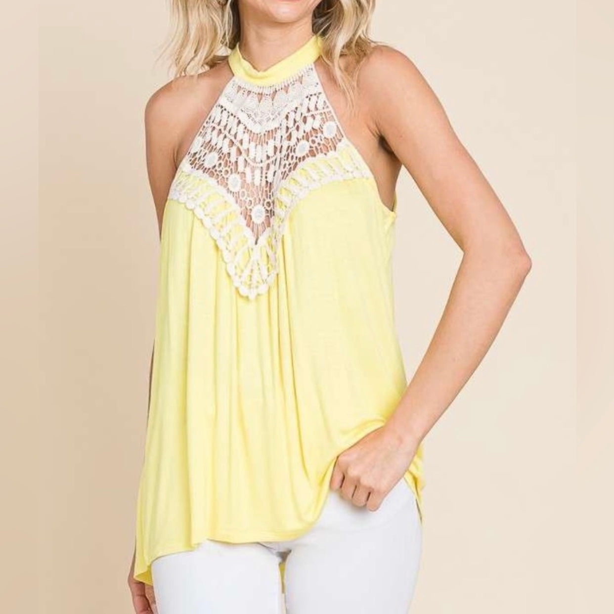 Culture Code Breath Of Fresh Air Lace Top (S-XL)