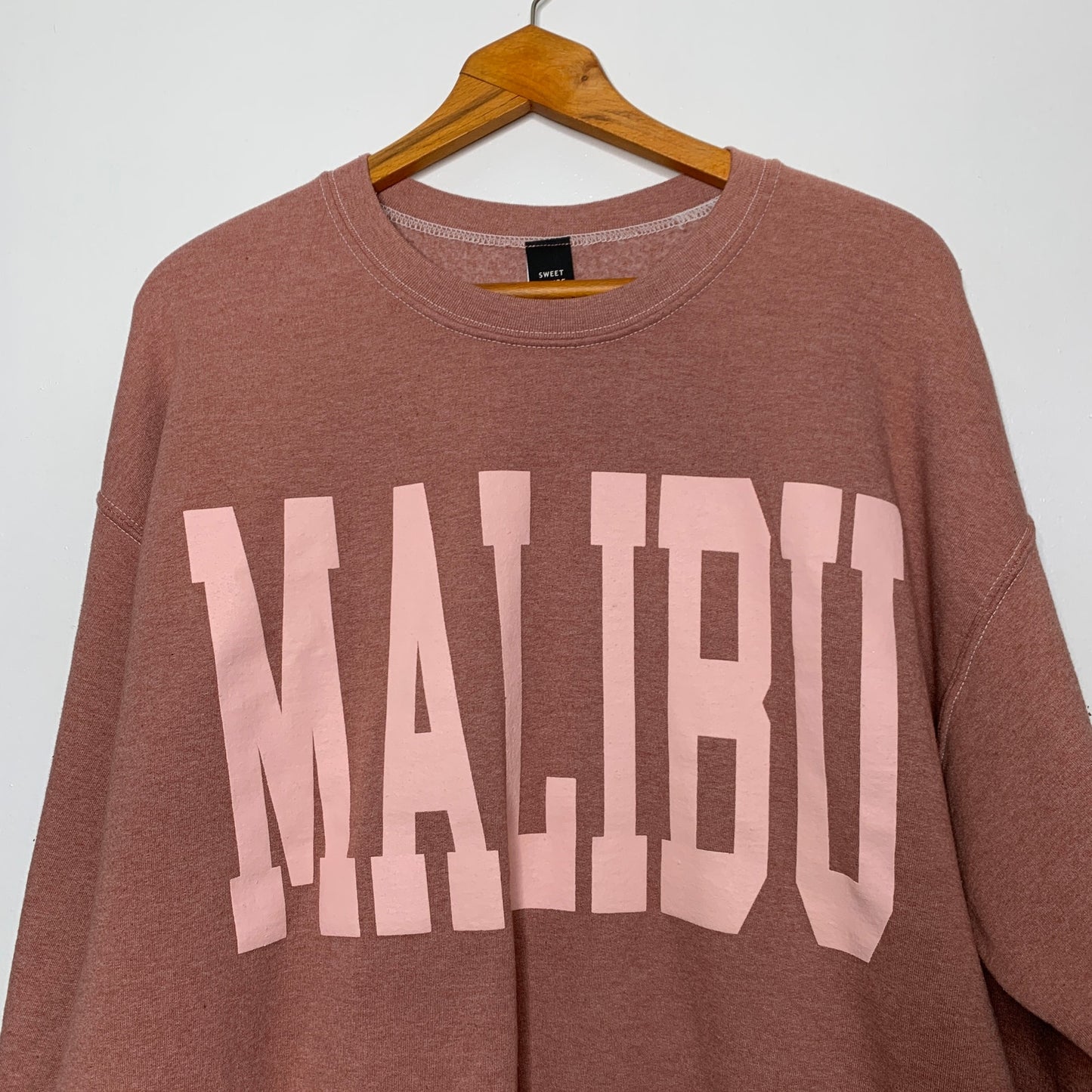 NWOT Malibu Oversized Crewneck Sweatshirt SZ L/XL