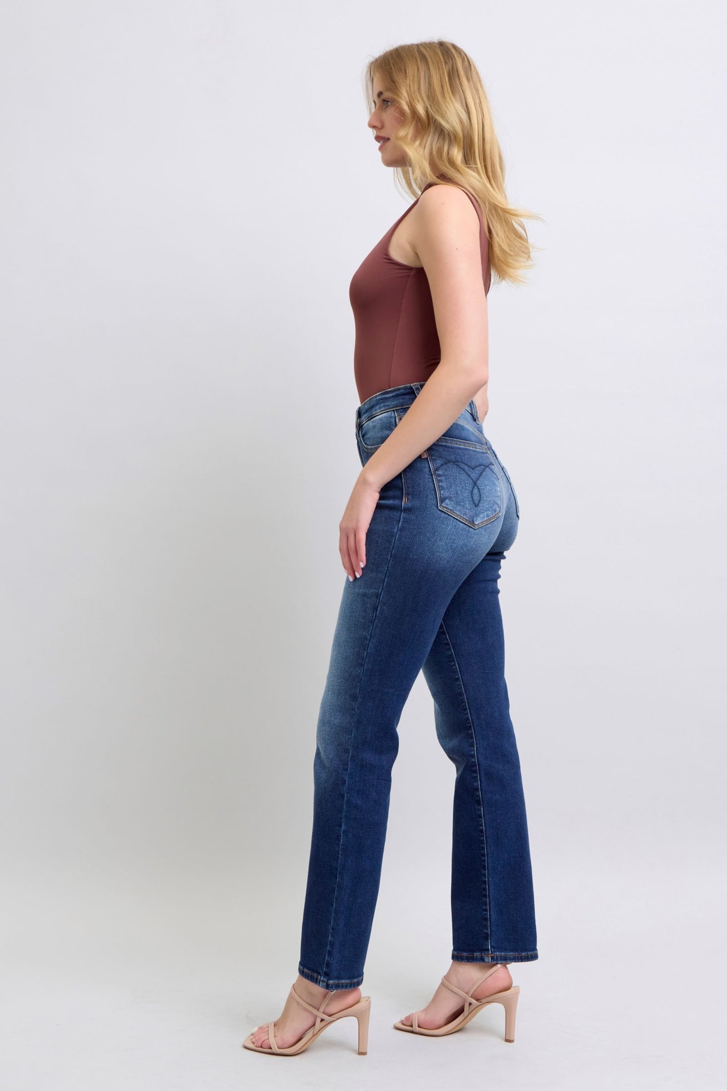 Judy Blue Back to December Straight Leg Jeans (0-24W)