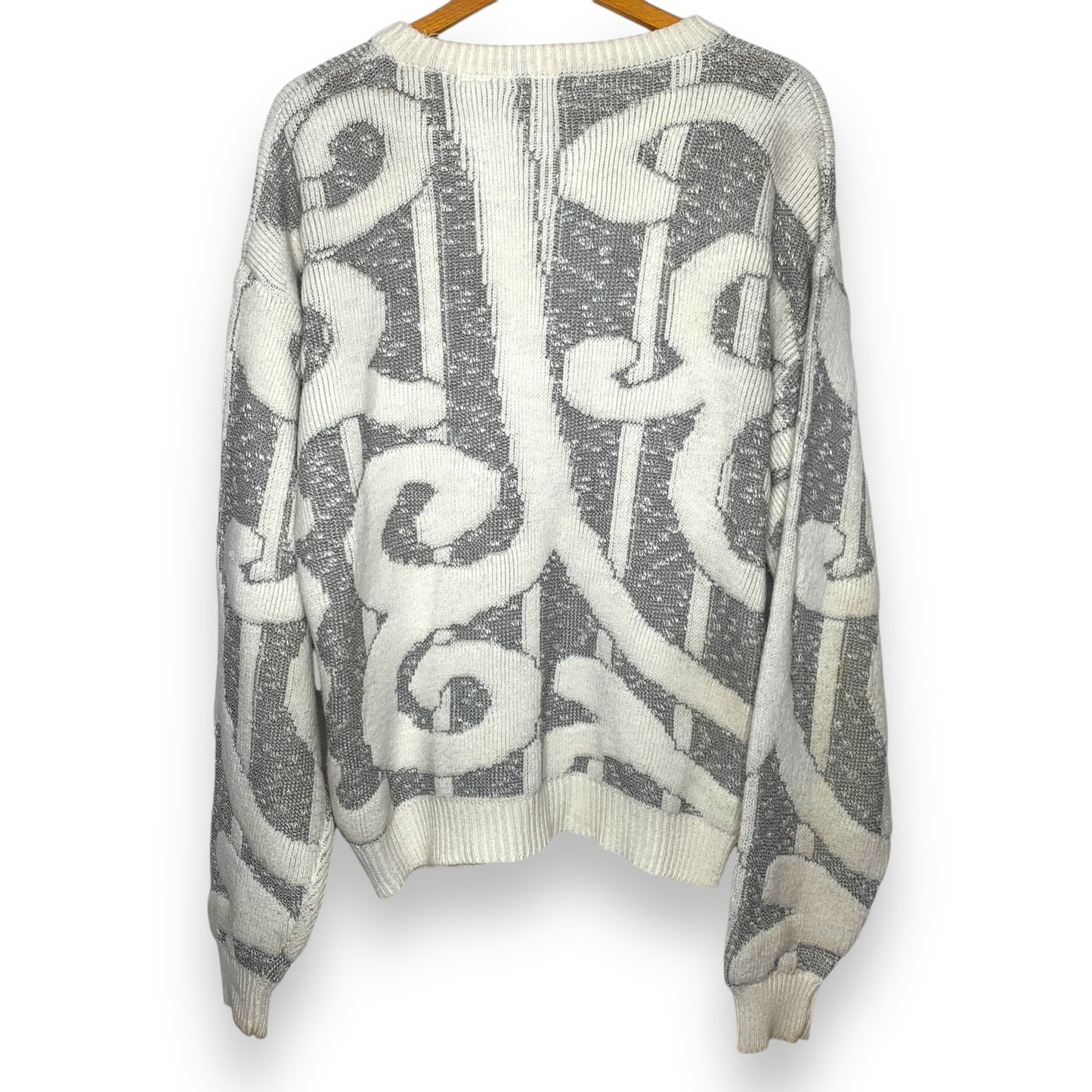 Vintage 90s Koman swirled chunky knit sweater SZ L