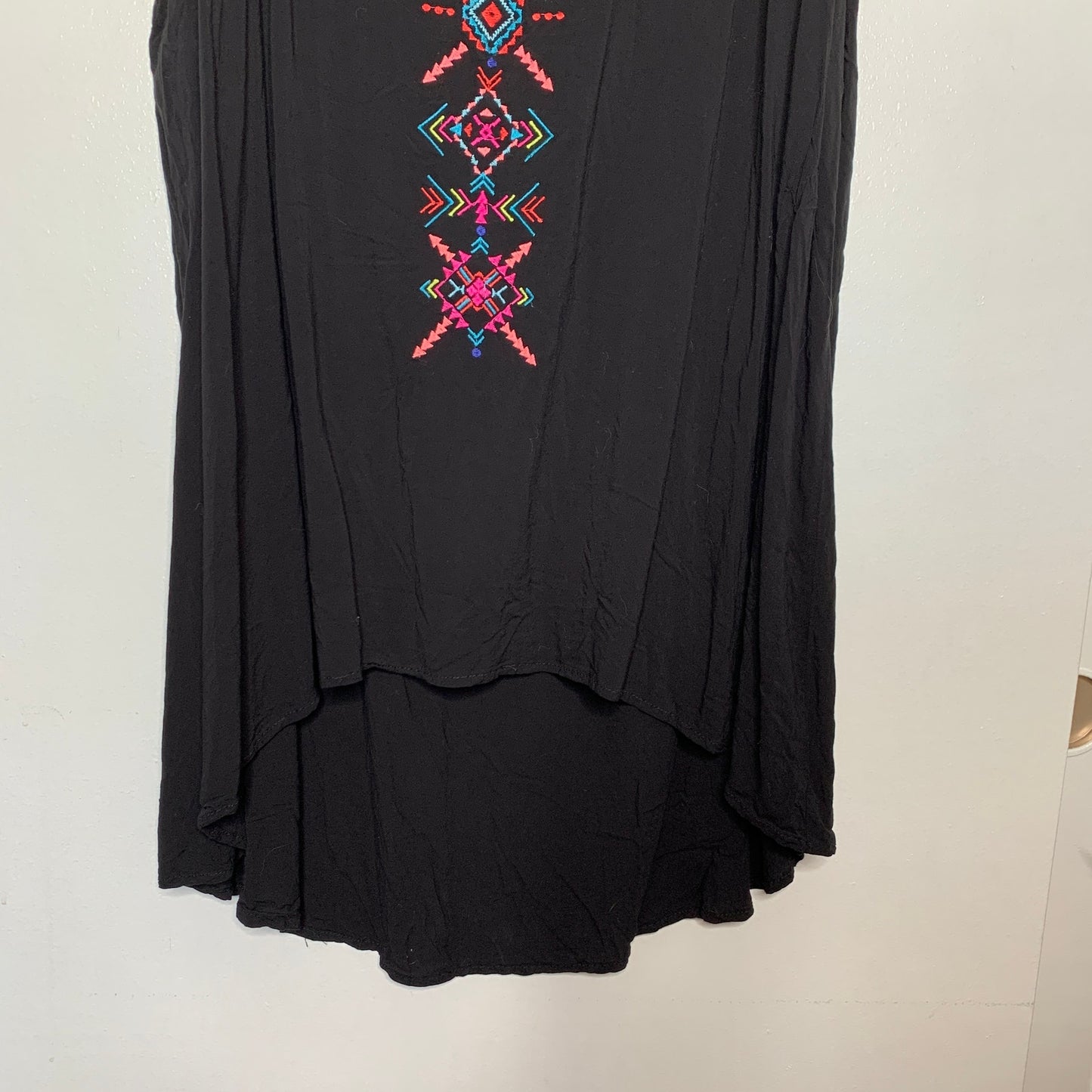 Torrid black embroidered tank dress swim cover up SZ 2X