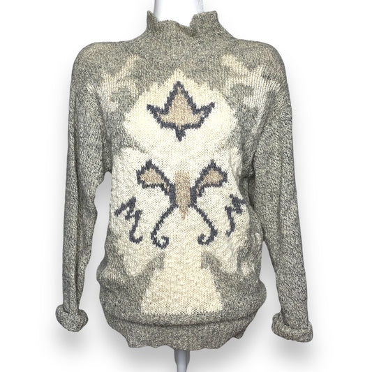 Vintage 80s Liz Claiborne chunky knit turtleneck sweater SZ M