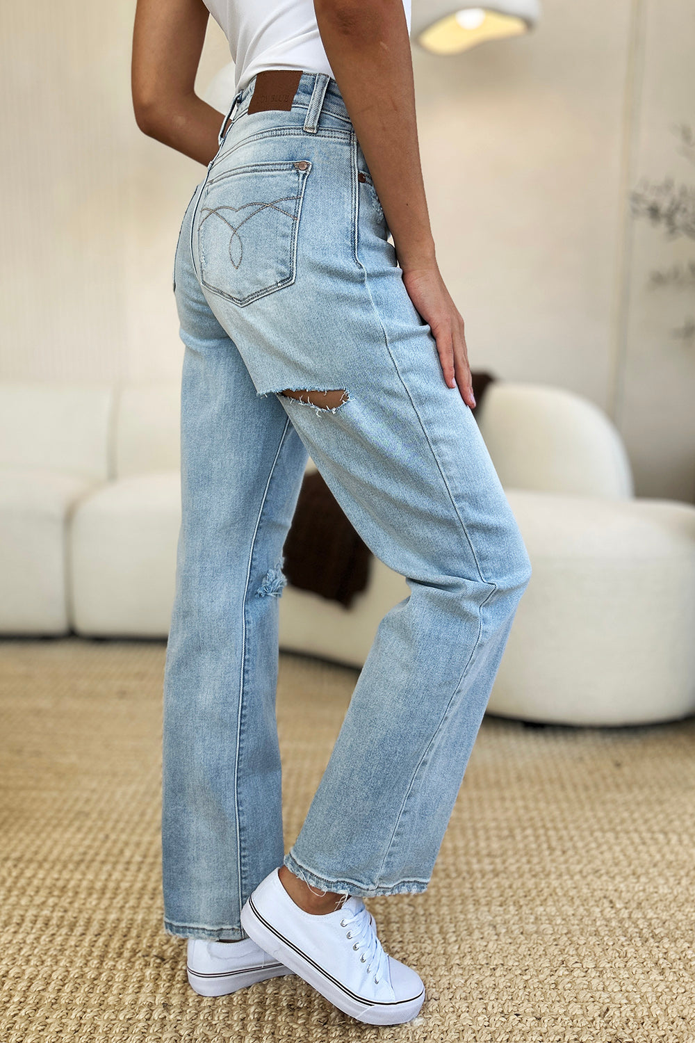Judy Blue Hot To Go Straight Leg Jeans (0-24W)