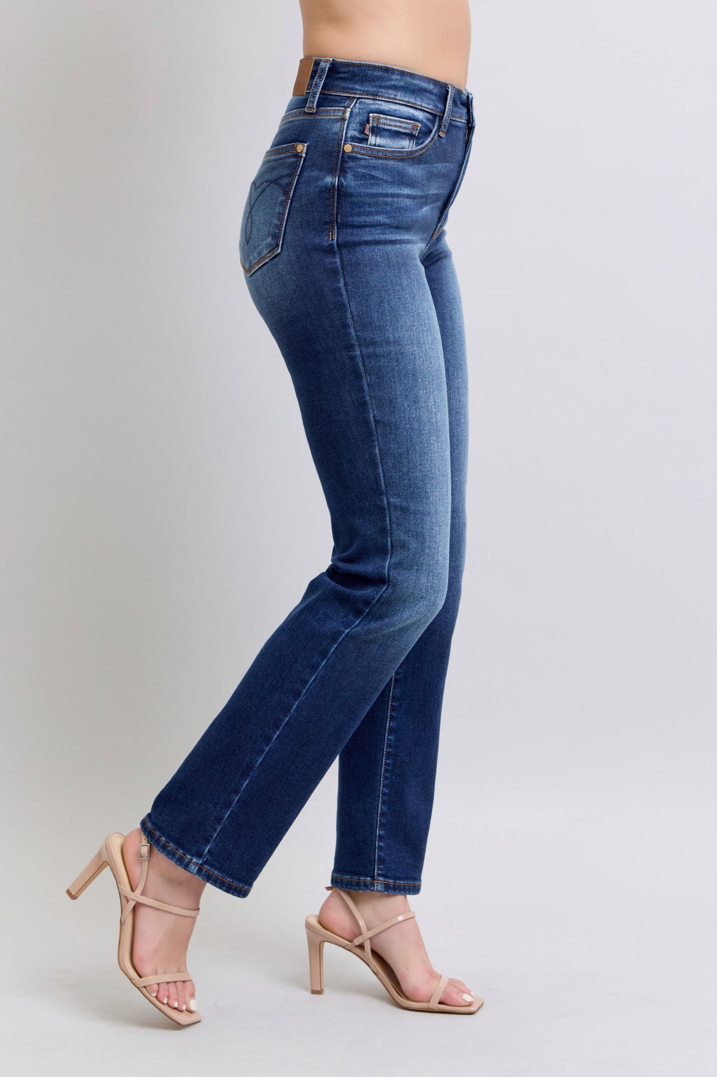 Judy Blue Back to December Straight Leg Jeans (0-24W)