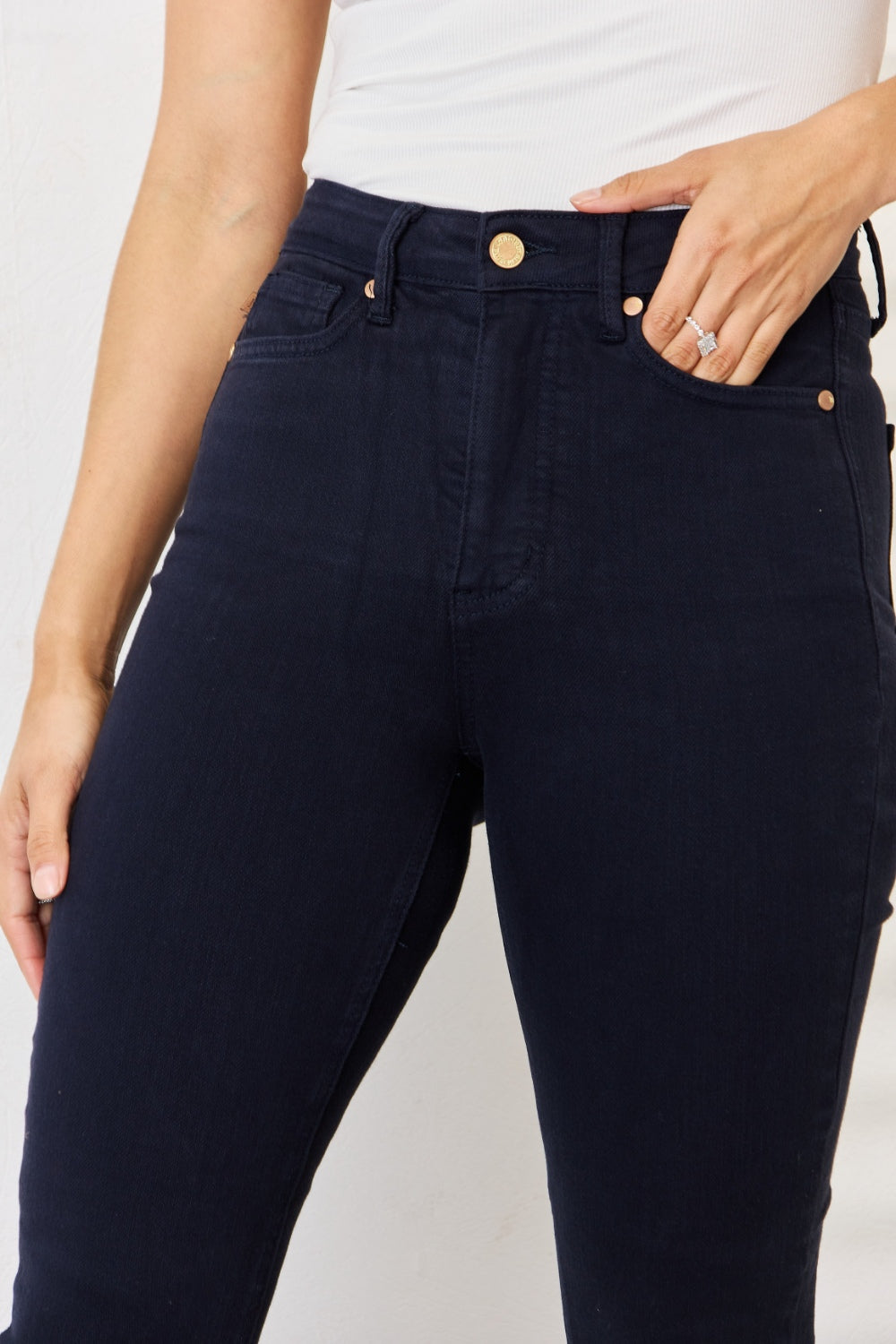 Judy Blue Northern Attitude Tummy Control Skinny Jeans (0-24W)