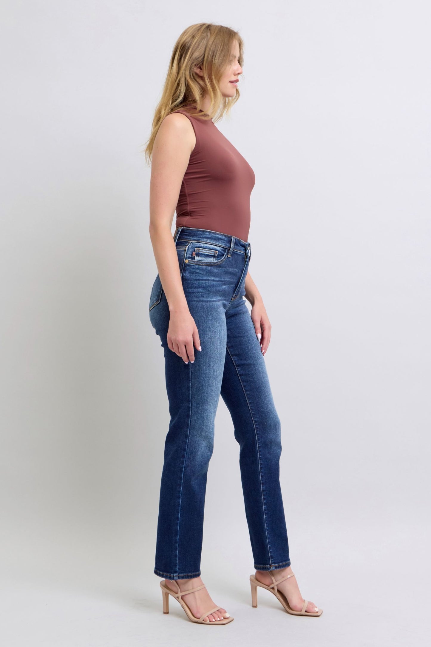 Judy Blue Back to December Straight Leg Jeans (0-24W)