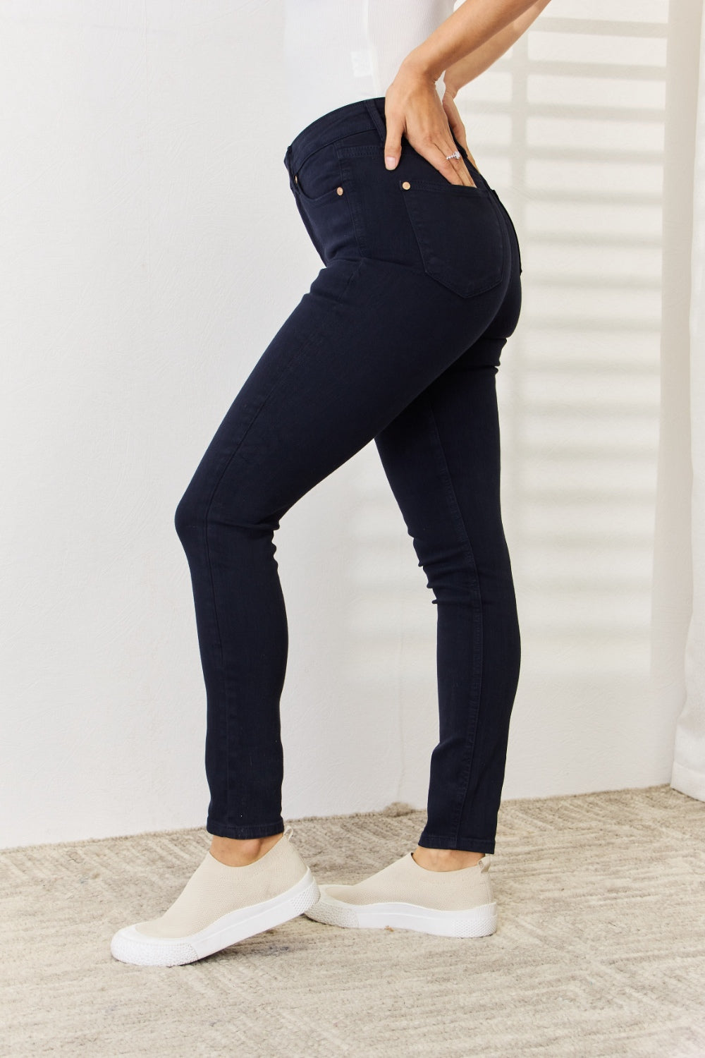 Judy Blue Northern Attitude Tummy Control Skinny Jeans (0-24W)