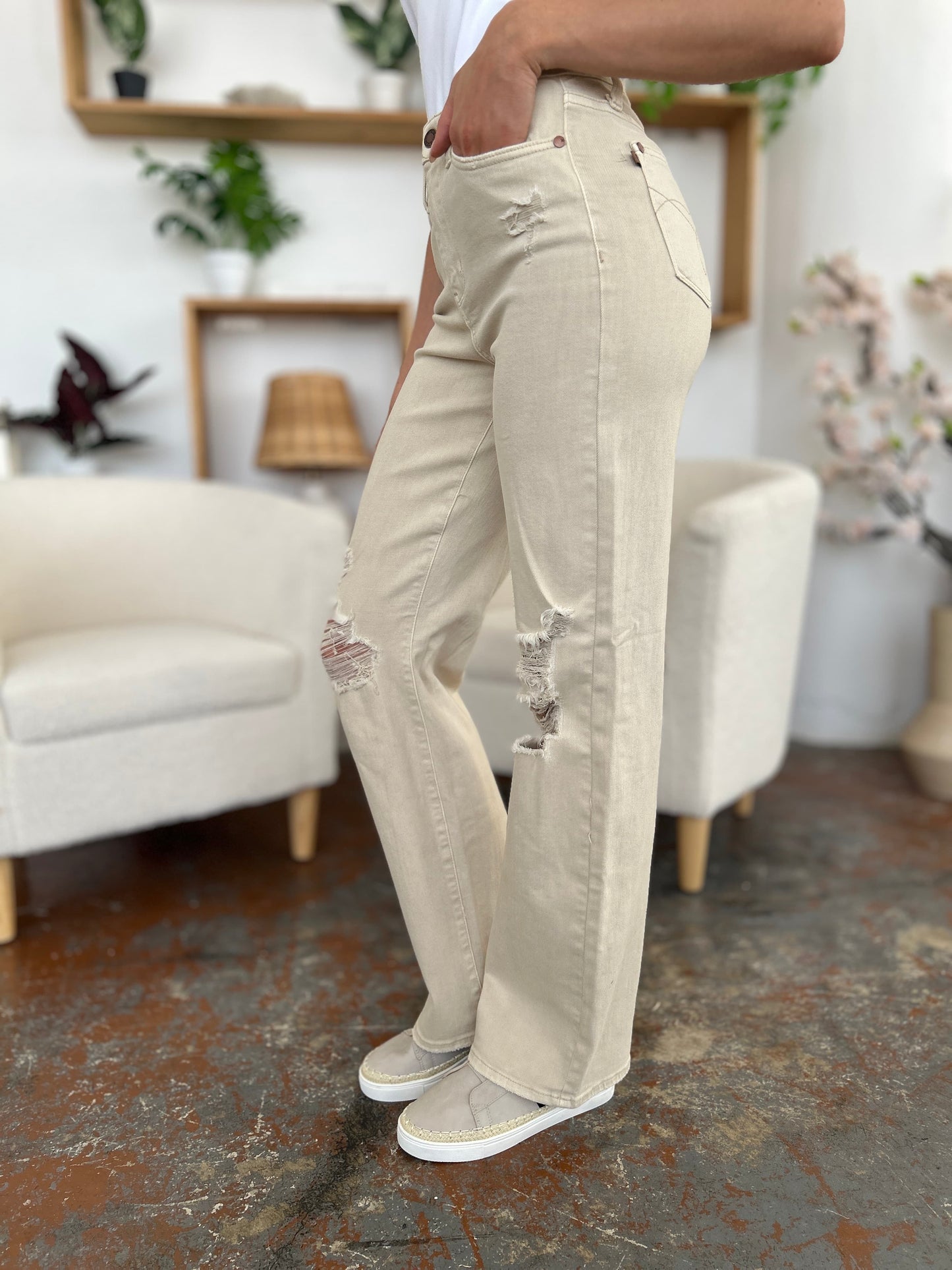 Judy Blue This Town Wide Leg Jeans (0-24W)