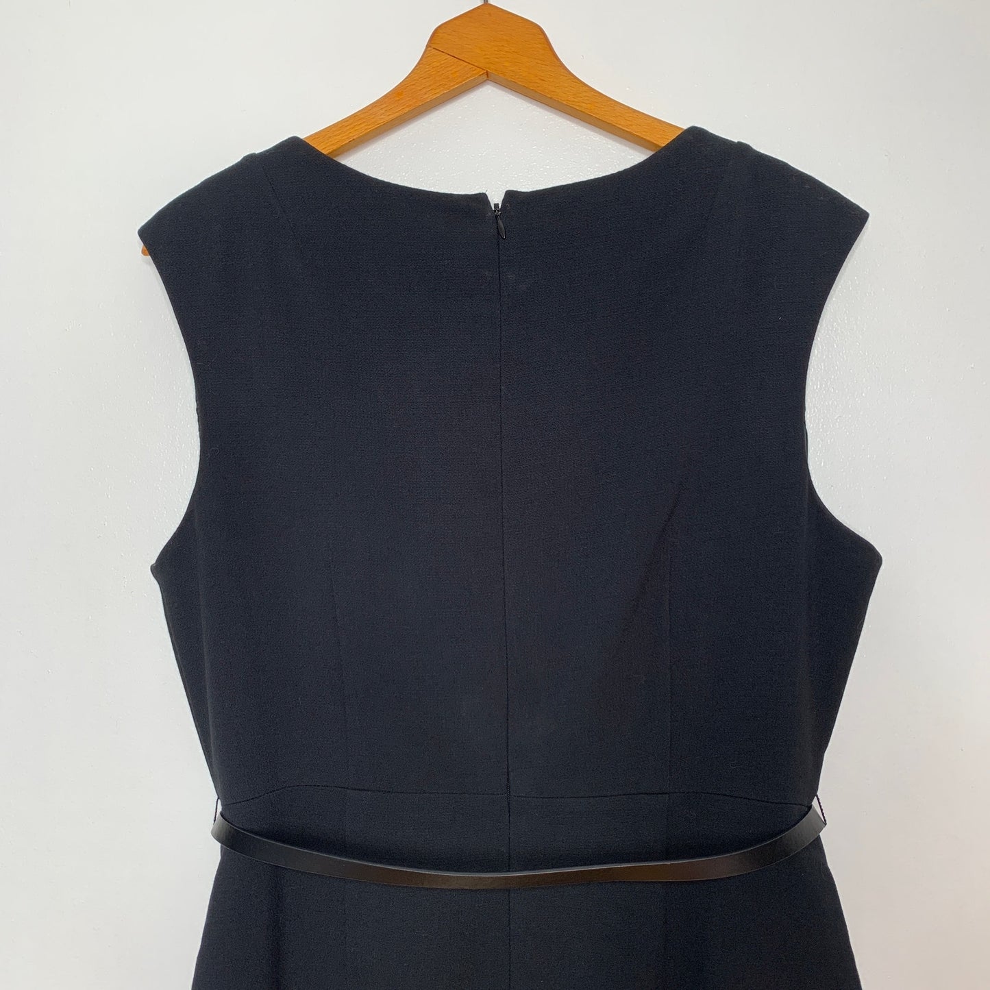 The Limited black bow belted sleeveless sheath dress SZ 14