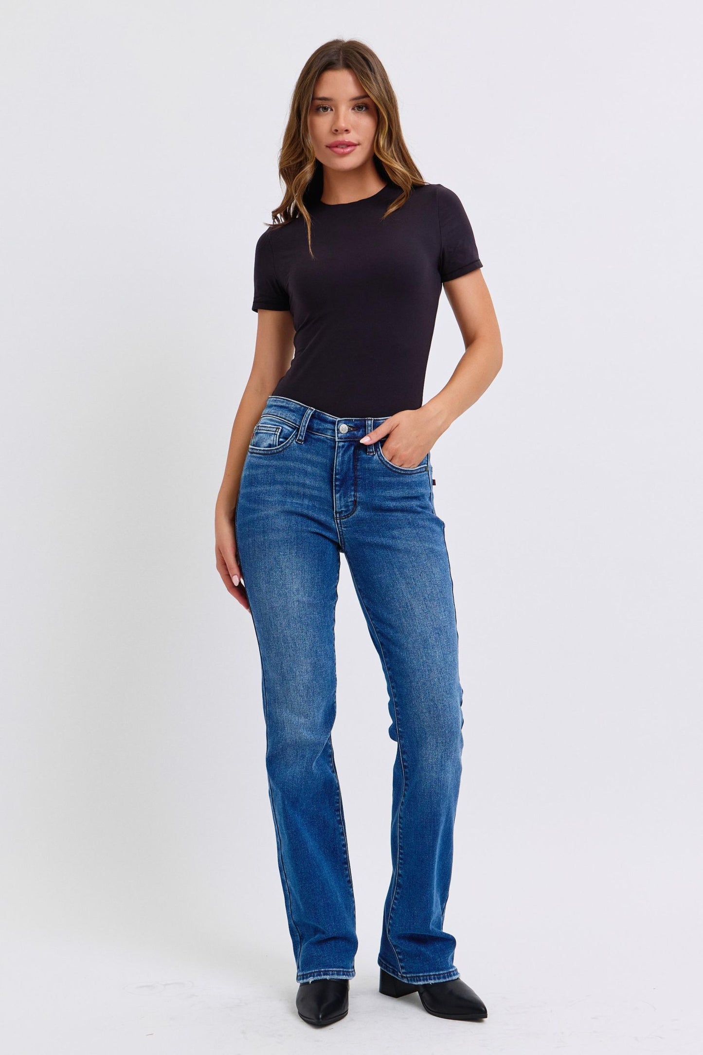 Judy Blue Miss Dutton Thermal Bootcut Jeans (0-24W)