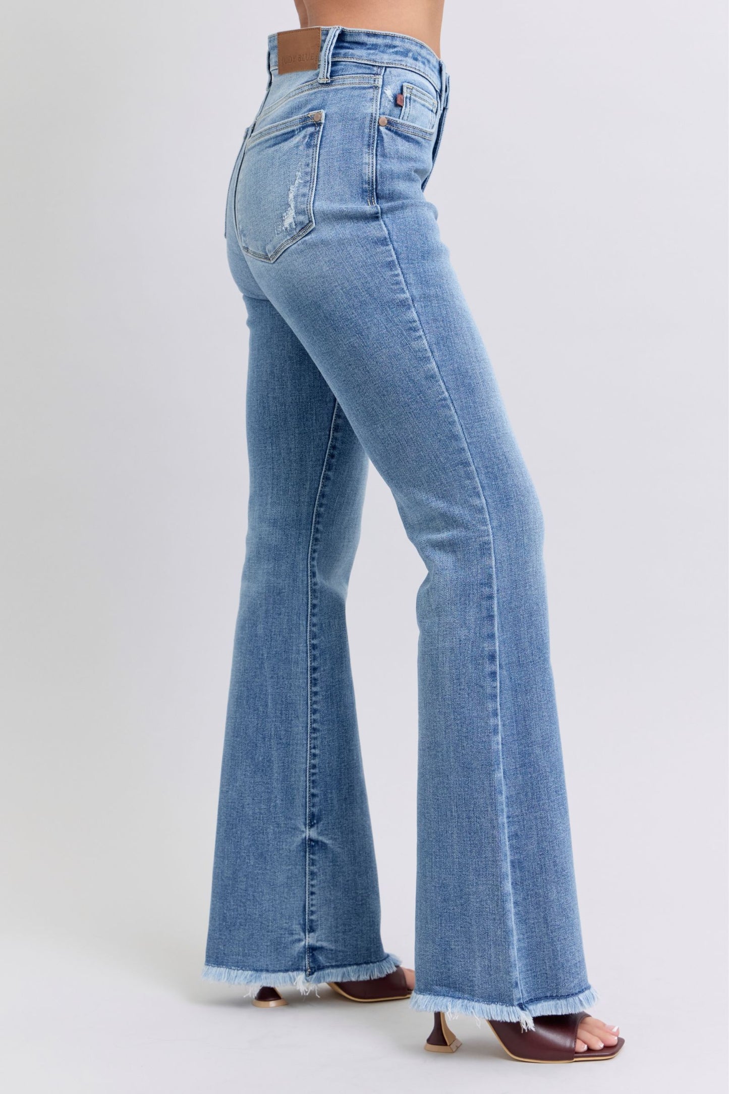 Judy Blue Kayce's Girl Raw Hem Bootcut Jeans (0-24W)