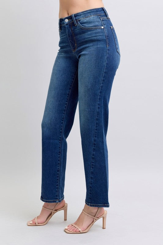 Judy Blue Partition Seam Straight Leg Jeans (0-24W)
