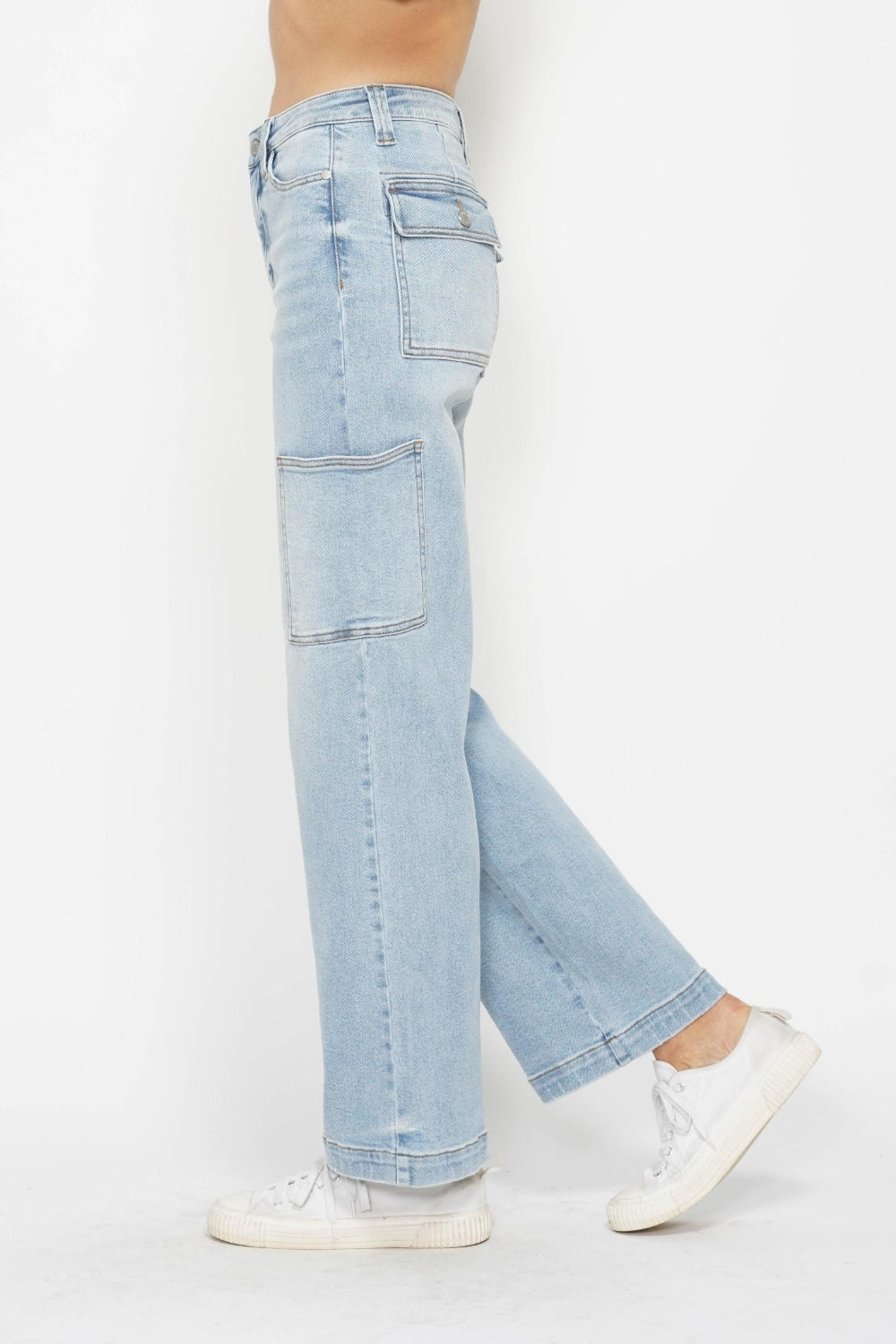 Judy Blue Forever Young Straight Leg Cargo Jeans (0-24W)